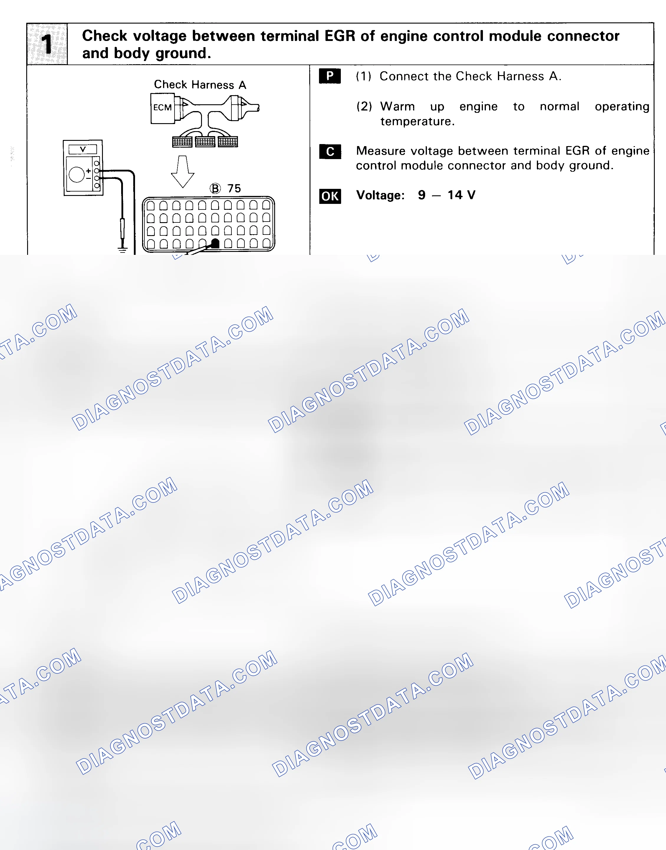 Scheme 112: DTC 71 - EGR SYSTEM MALFUNCTION