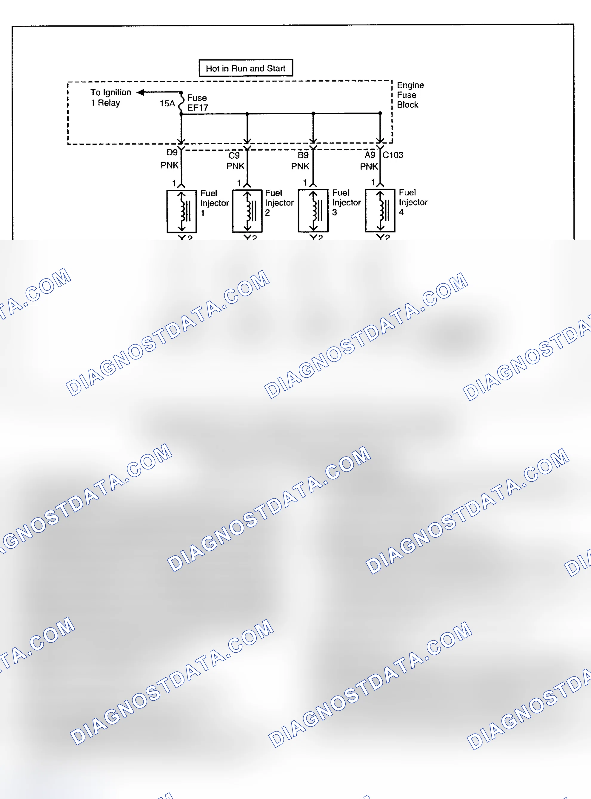 Scheme 92: DTC P0203: INJECTOR 3 CIRCUIT FAULT