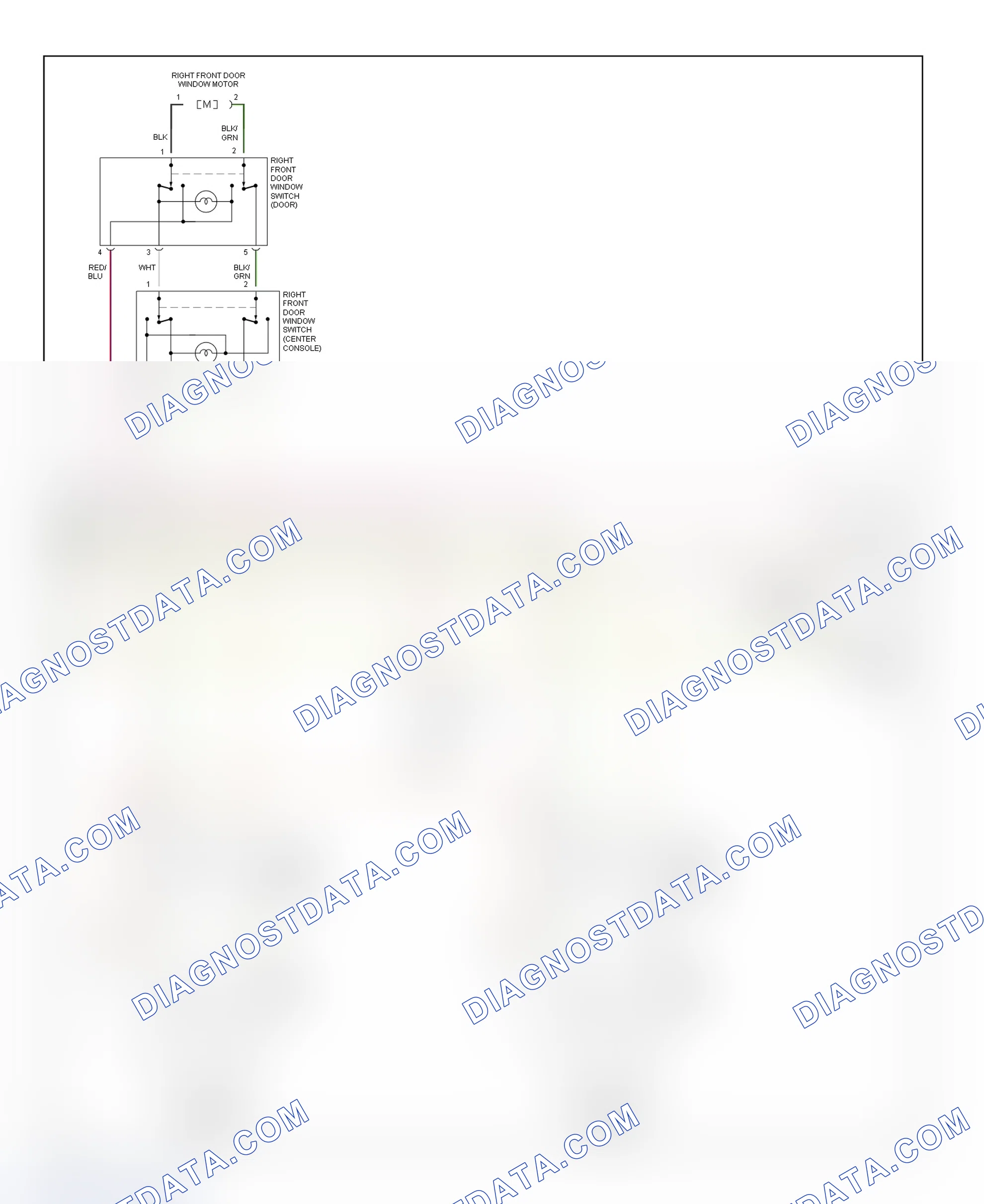 Scheme 5: Power Window System Wiring Diagram (2 Of 2)