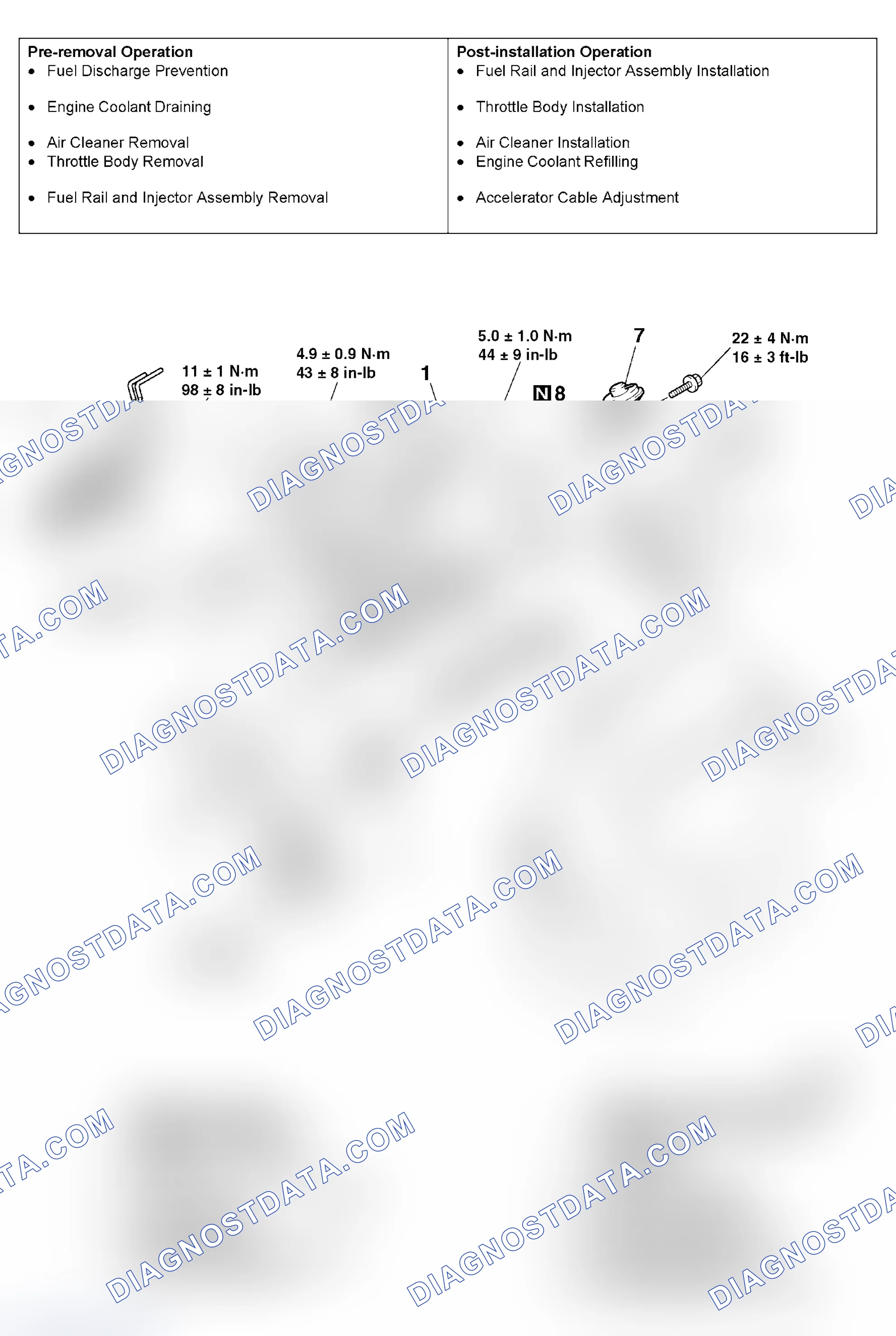 Scheme 4: REMOVAL AND INSTALLATION < 2.0L Engine >