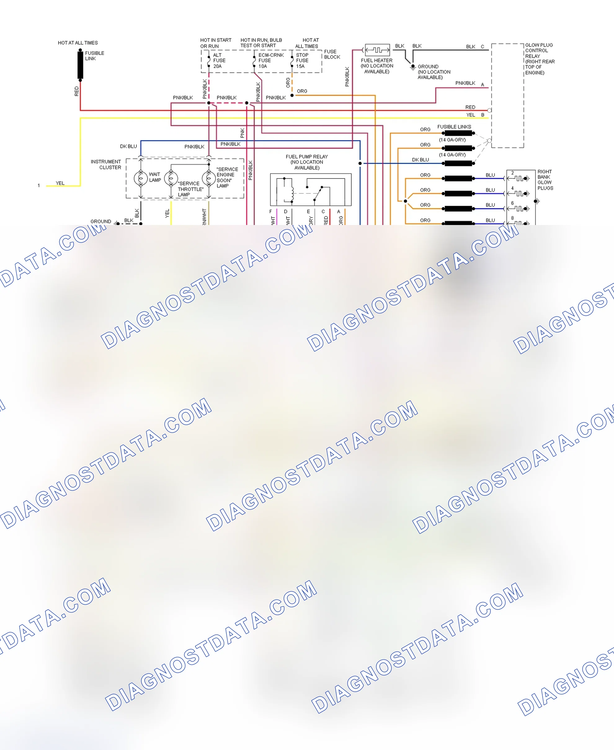 Scheme 274: Wiring Diagram ("P" Series - Commercial - (VIN F) With 4L80-E - 2 Of 2)