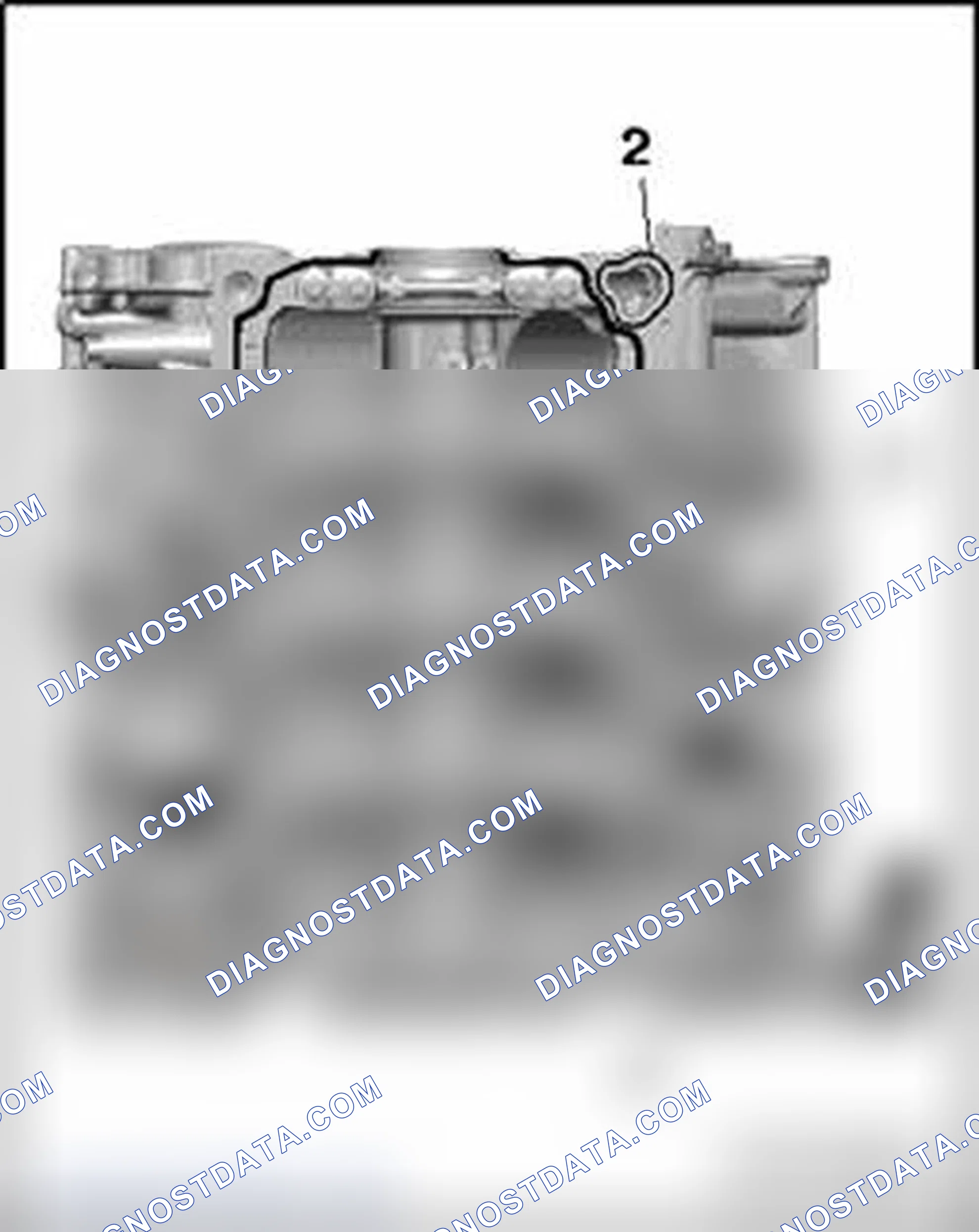 Scheme 142: Sealant applied on cylinder block (for guide frame)