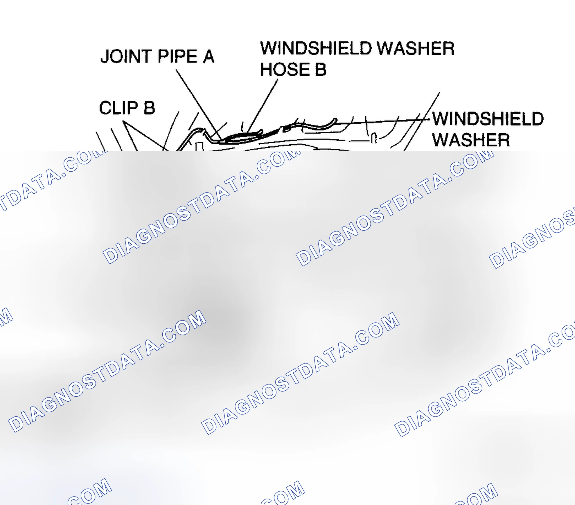 Scheme 15: WINDSHIELD WASHER HOSE REMOVAL/INSTALLATION