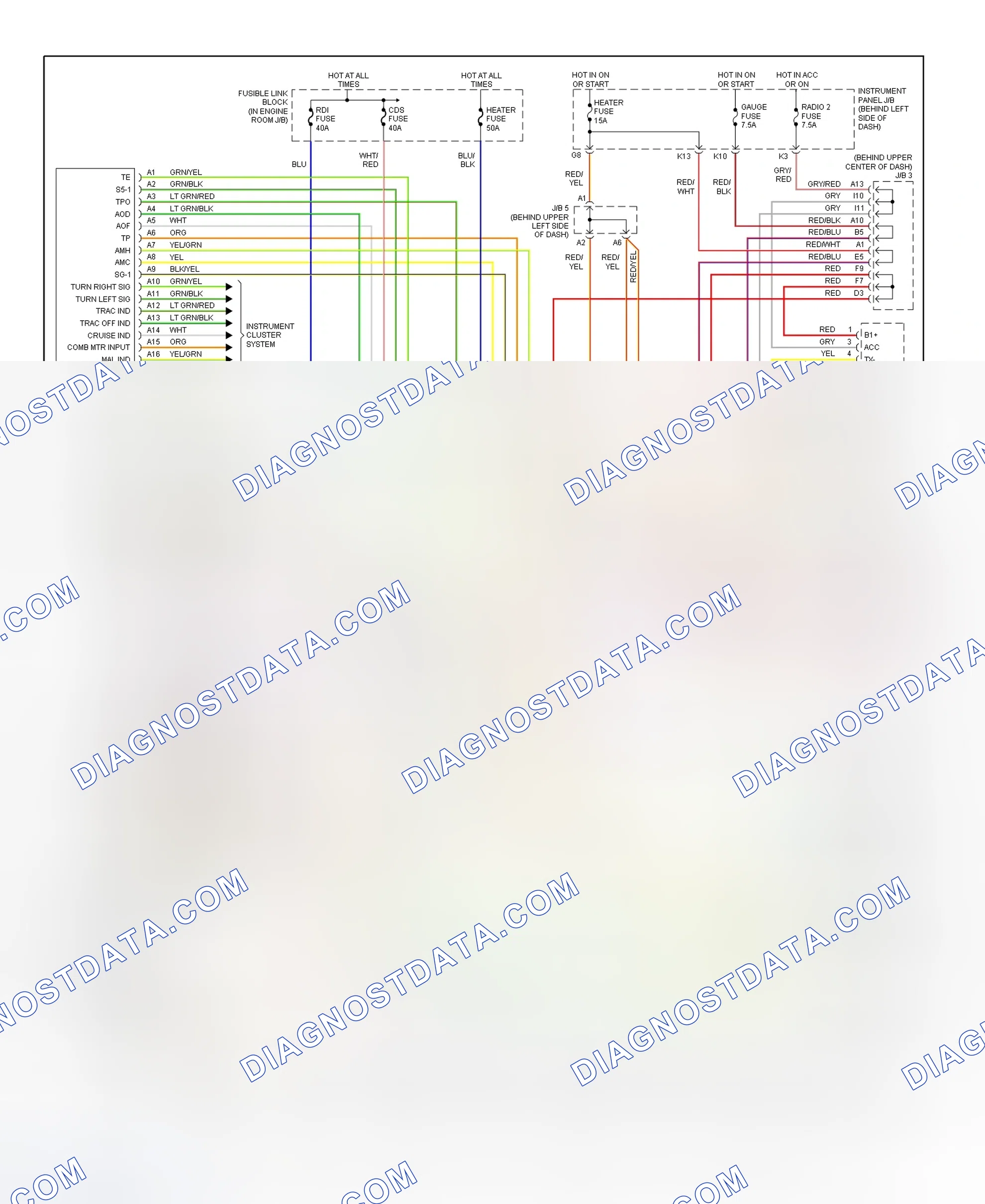 Scheme 15: Automatic A/C-Heater System Wiring Diagram (2000 RX 300 - 1 Of 2)