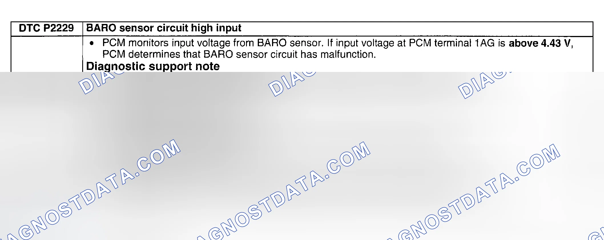 Scheme 373: DTC P2229: BARO SENSOR CIRCUIT HIGH INPUT