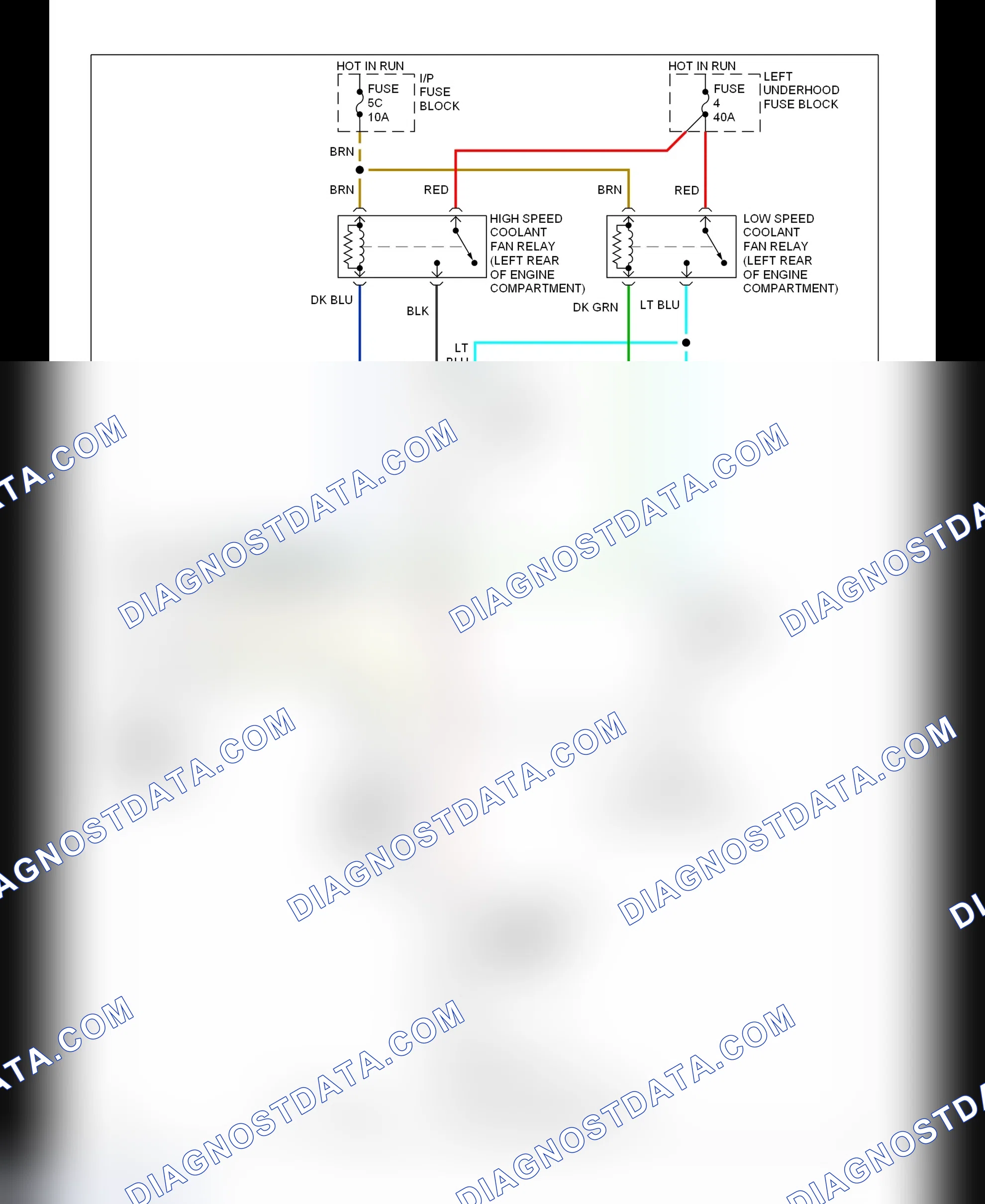 Scheme 6: Cooling Fan Circuit Wiring Diagram