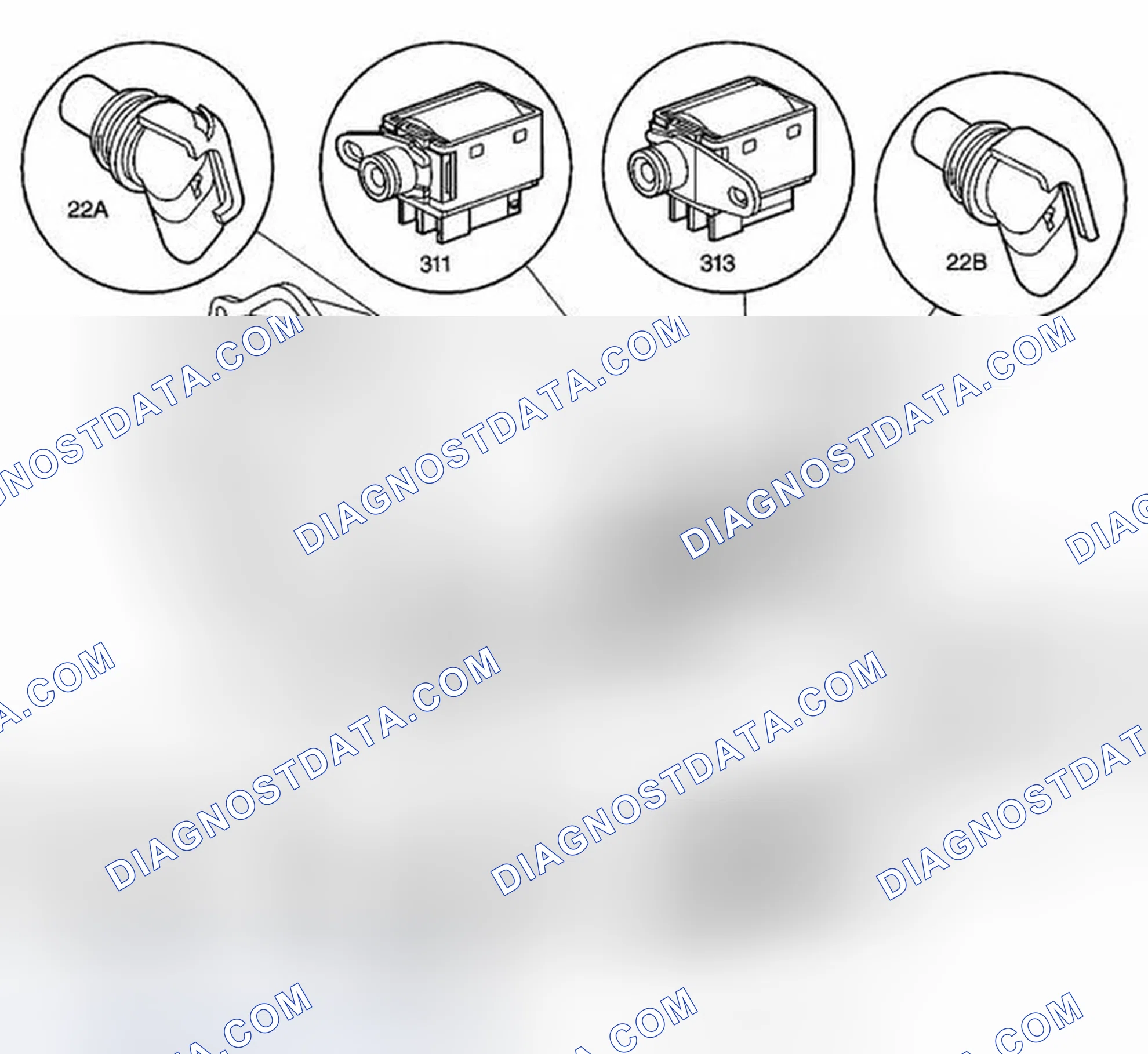 Scheme 697: Automatic Transmission Electronic Component Views
