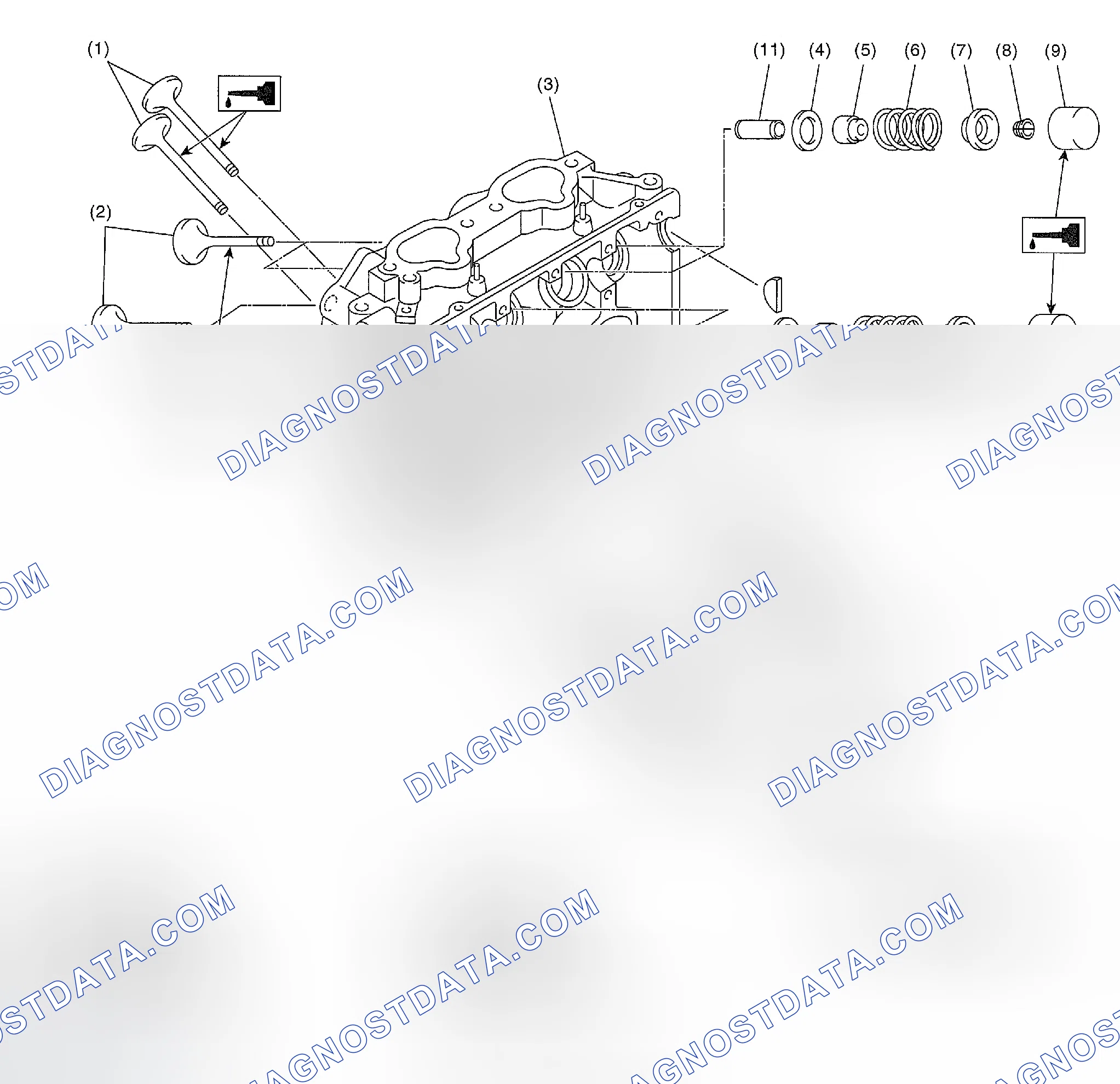Scheme 486: CYLINDER HEAD AND VALVE ASSEMBLY