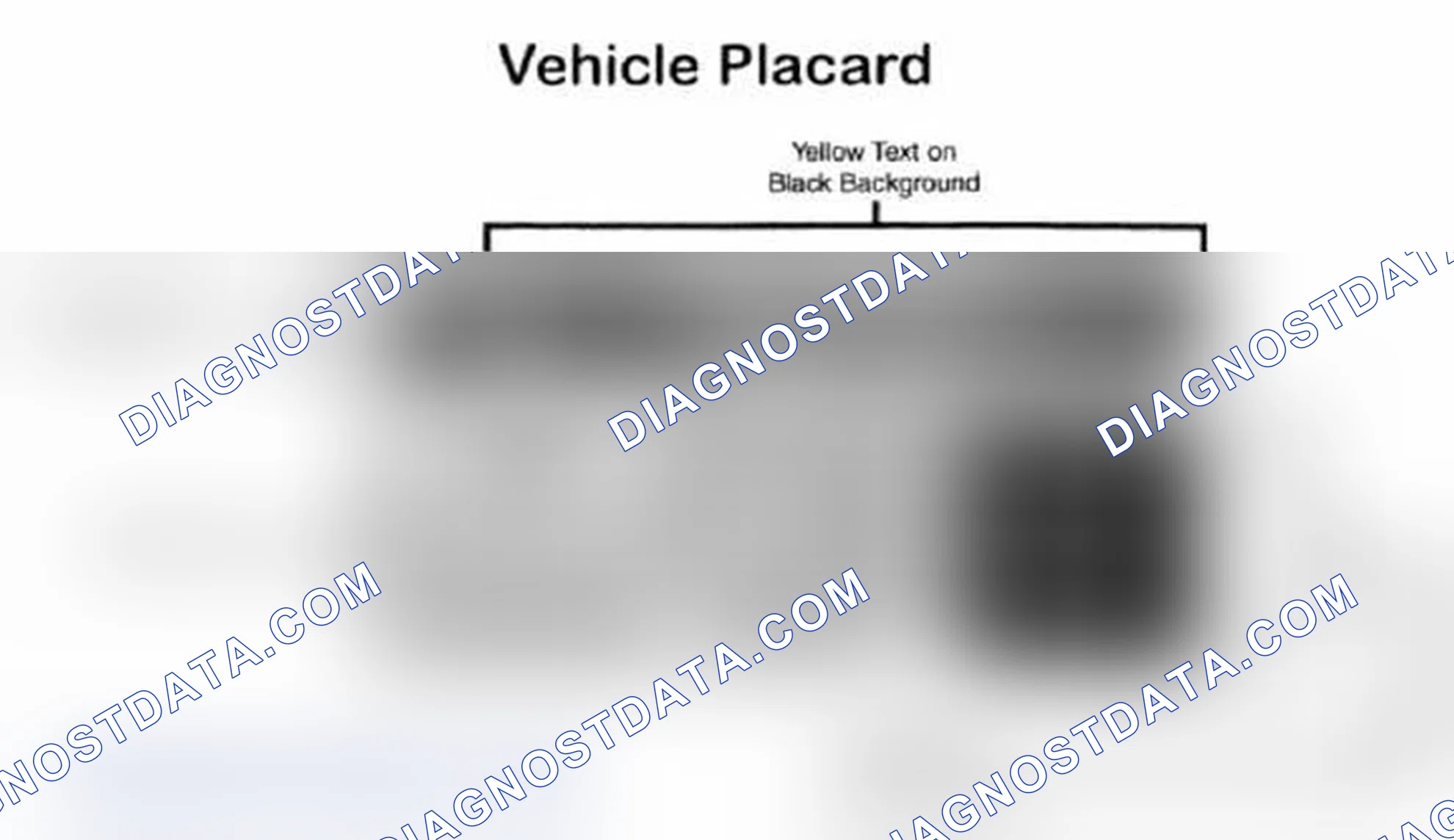 Scheme 28: Vehicle Tire Placard - Typical