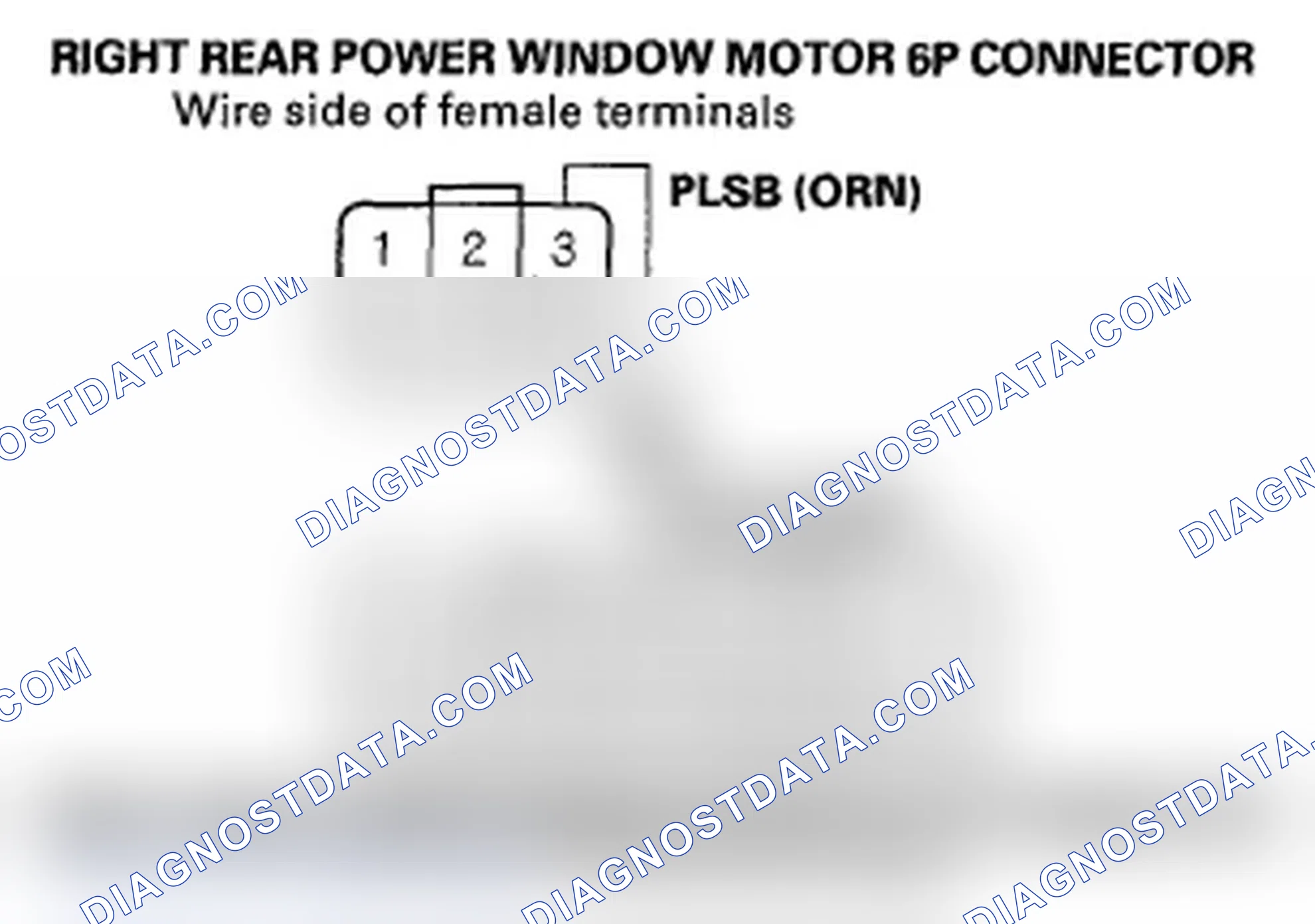 Scheme 21: DTC B1135: Right Rear Power Window Motor Pulse B Error