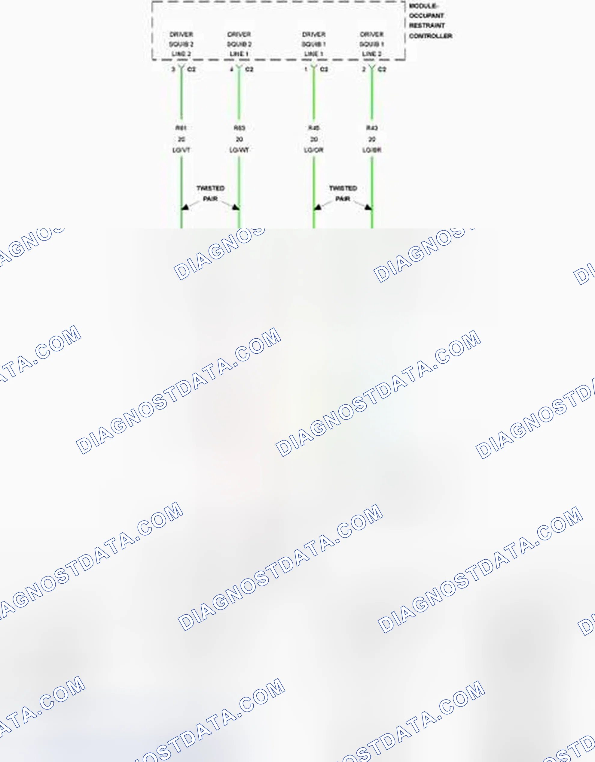 Scheme 76: B0001-11-DRIVER FRONTAL SQUIB 1 CONTROL - CIRCUIT SHORT TO GROUND