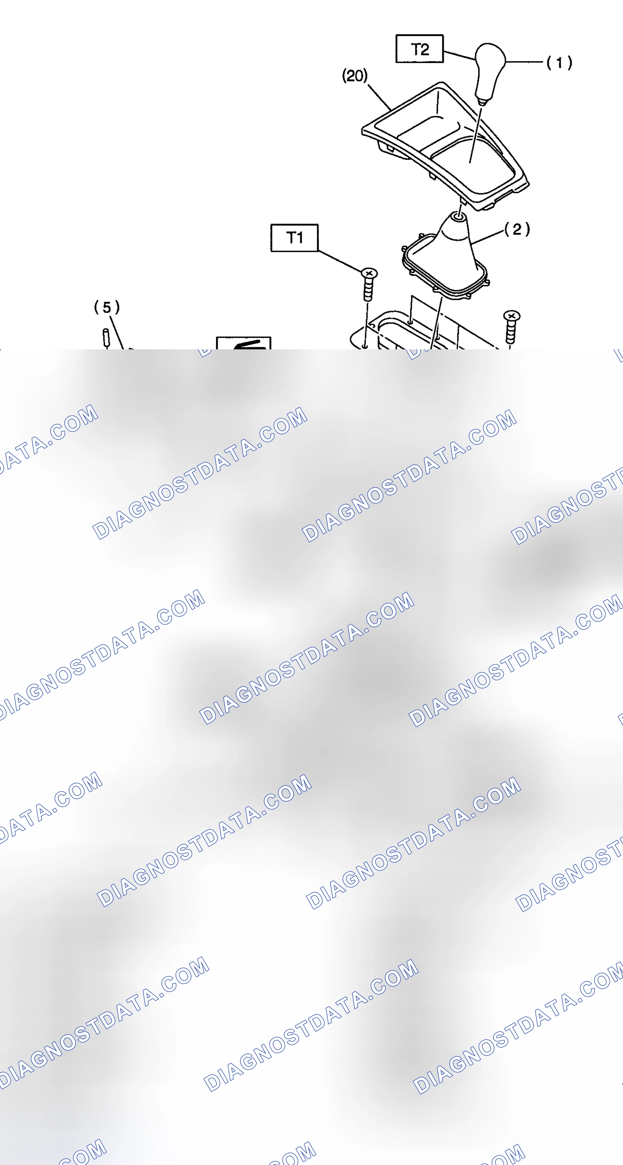 Scheme 659: Identifying Gear Shift Lever Components