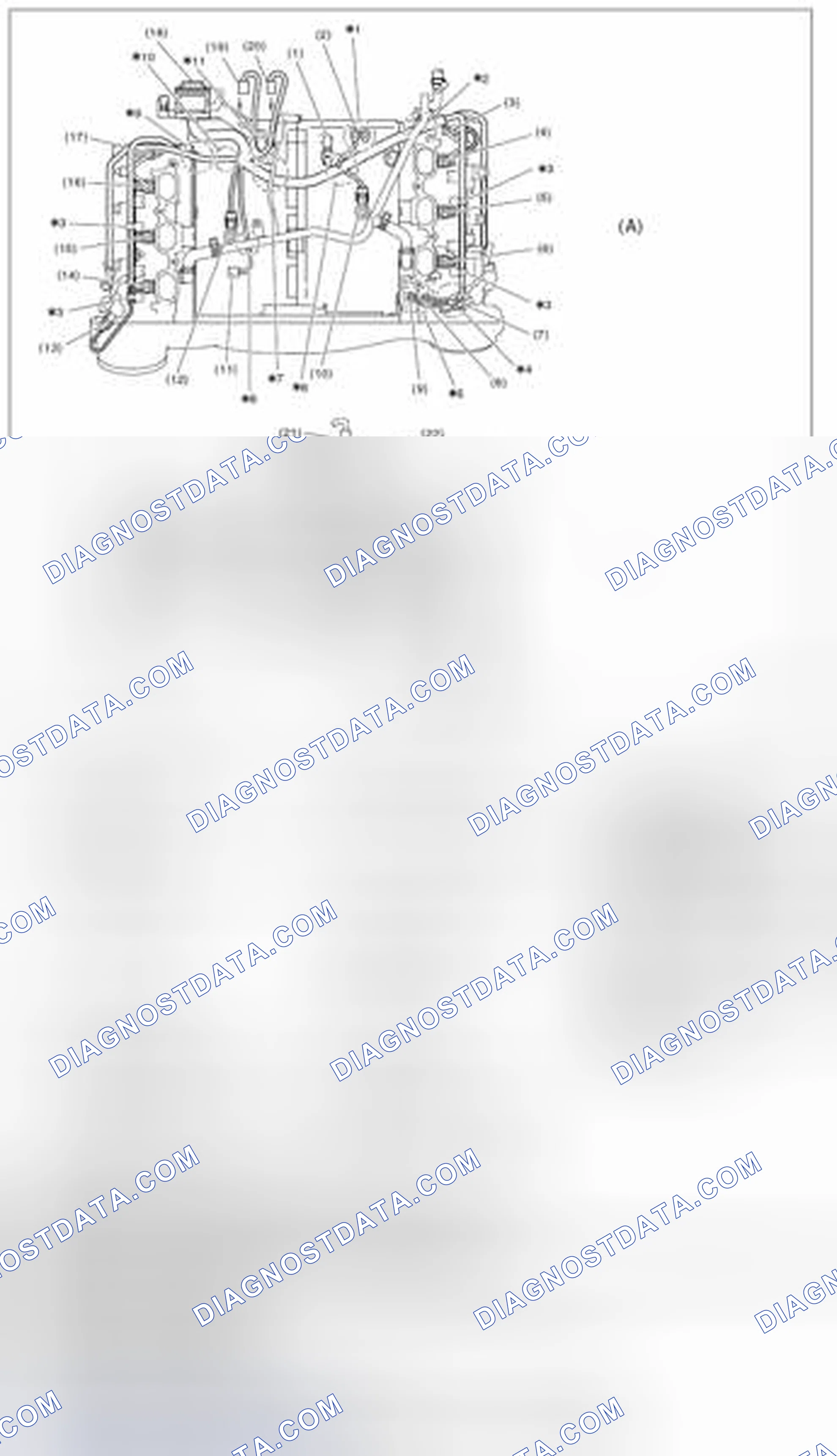 Scheme 476: Engine harness assembly diagram 1