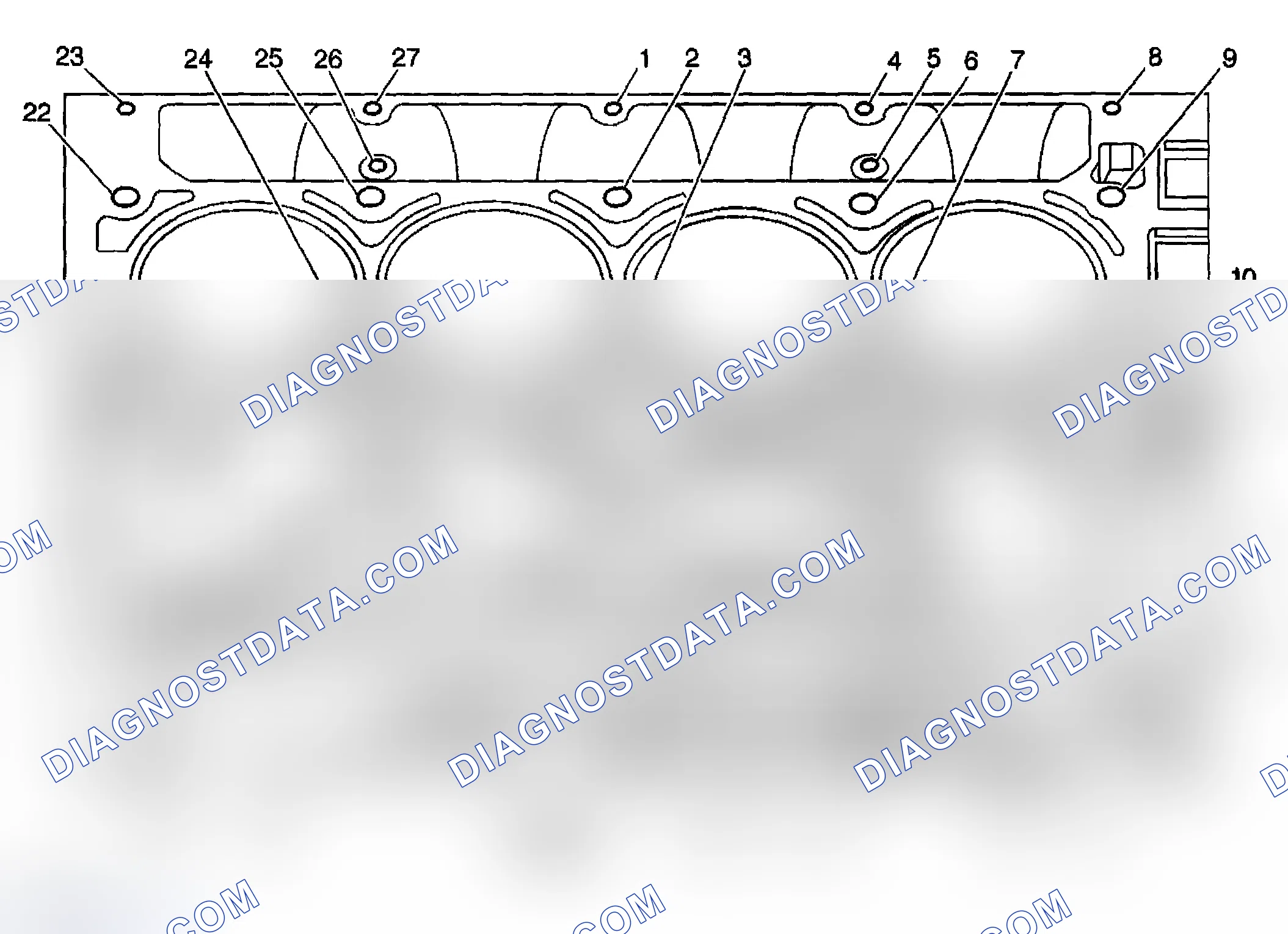 Scheme 740: Engine Block-Right Side View