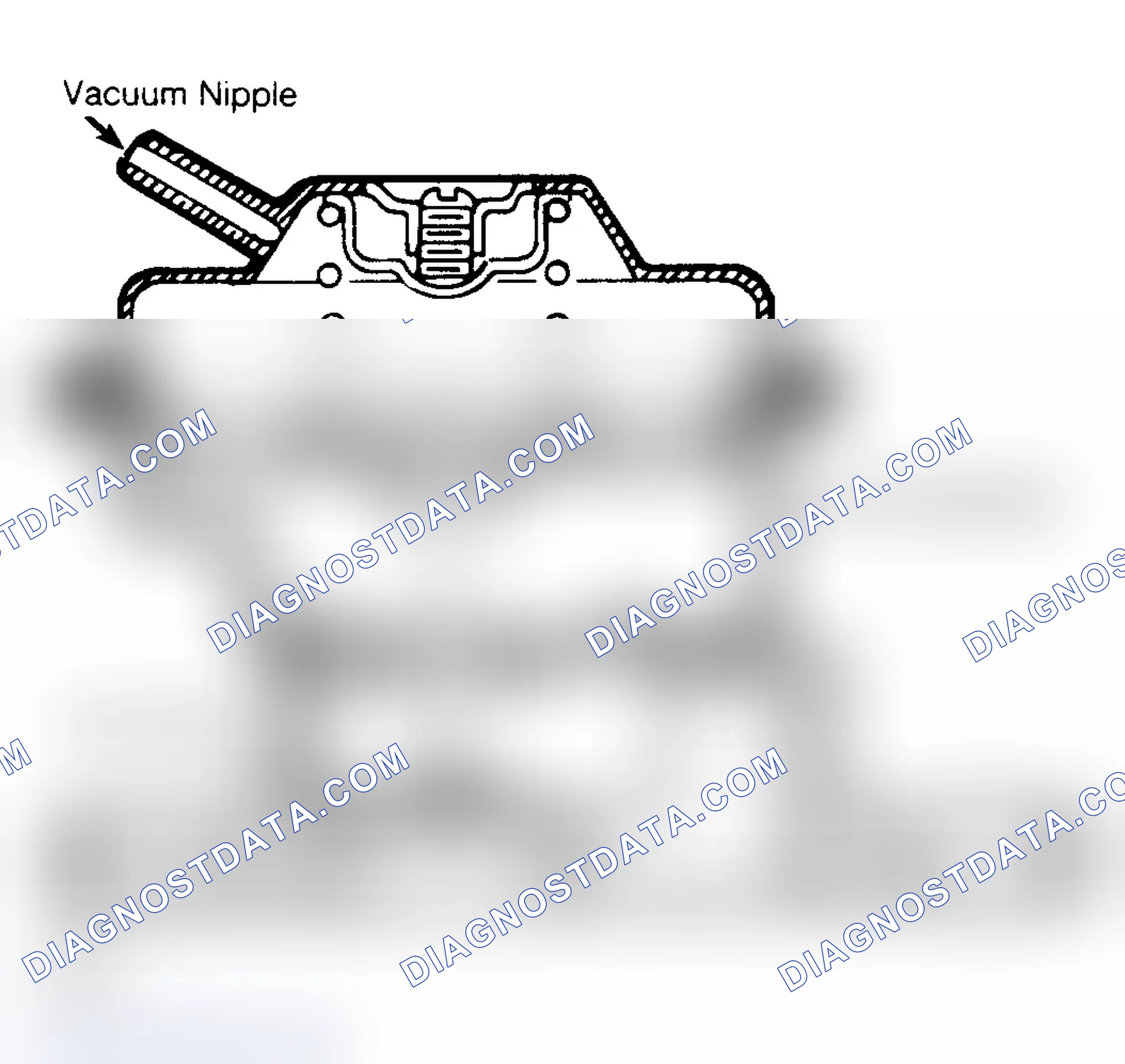 Scheme 55: Cutaway View of EGR Valve Without Backpressure Transducer When testing, apply 8 in. Hg to EGR Valve and hold it for at least 30 seconds.