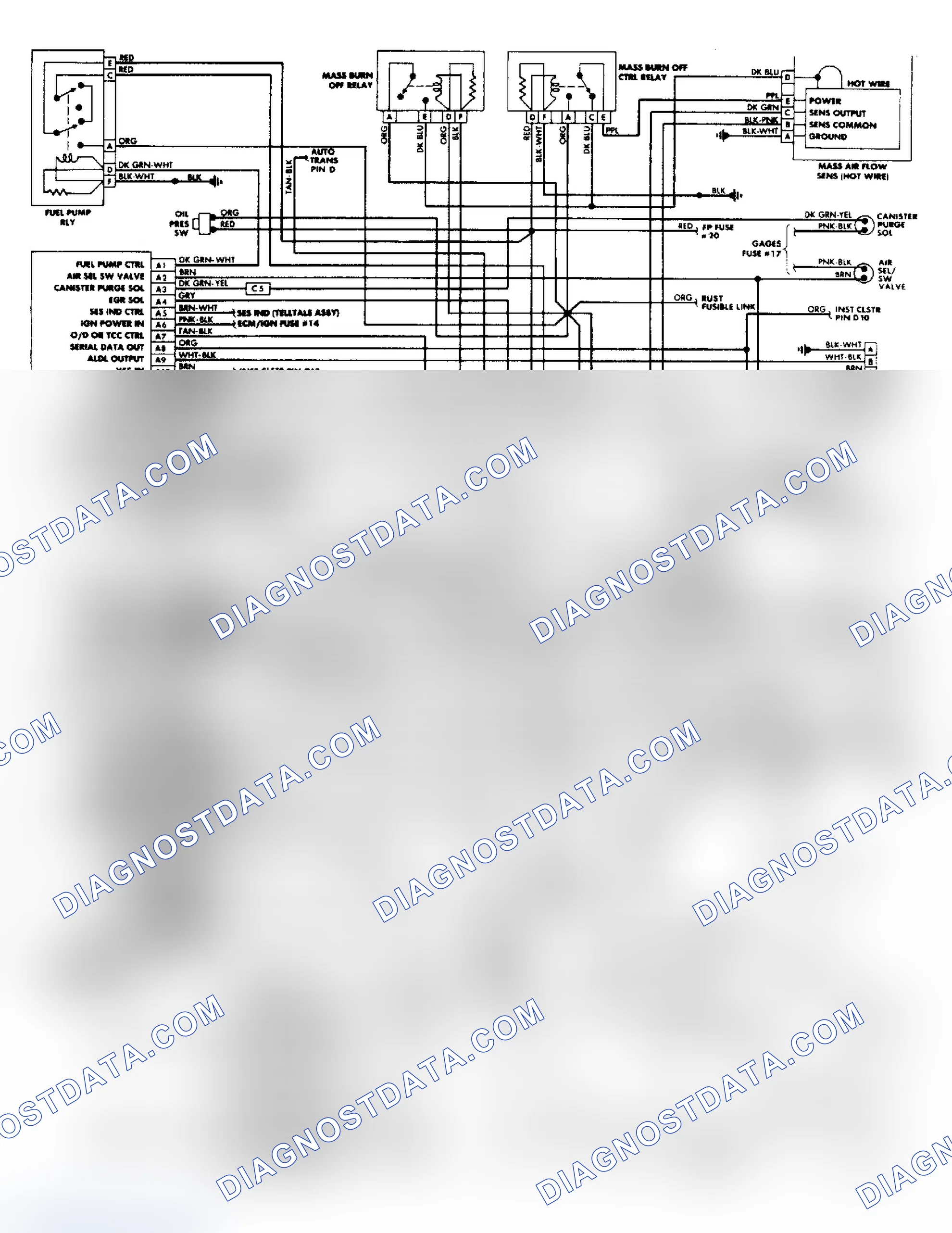 Scheme 29: 1988 Corvette 5.7L Fuel Injection Wiring Diagram