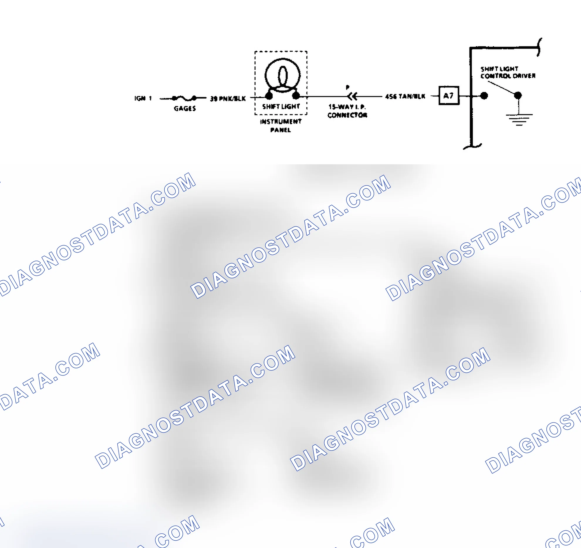 Scheme 245: C8B, Shift Light Indicator, Schematic