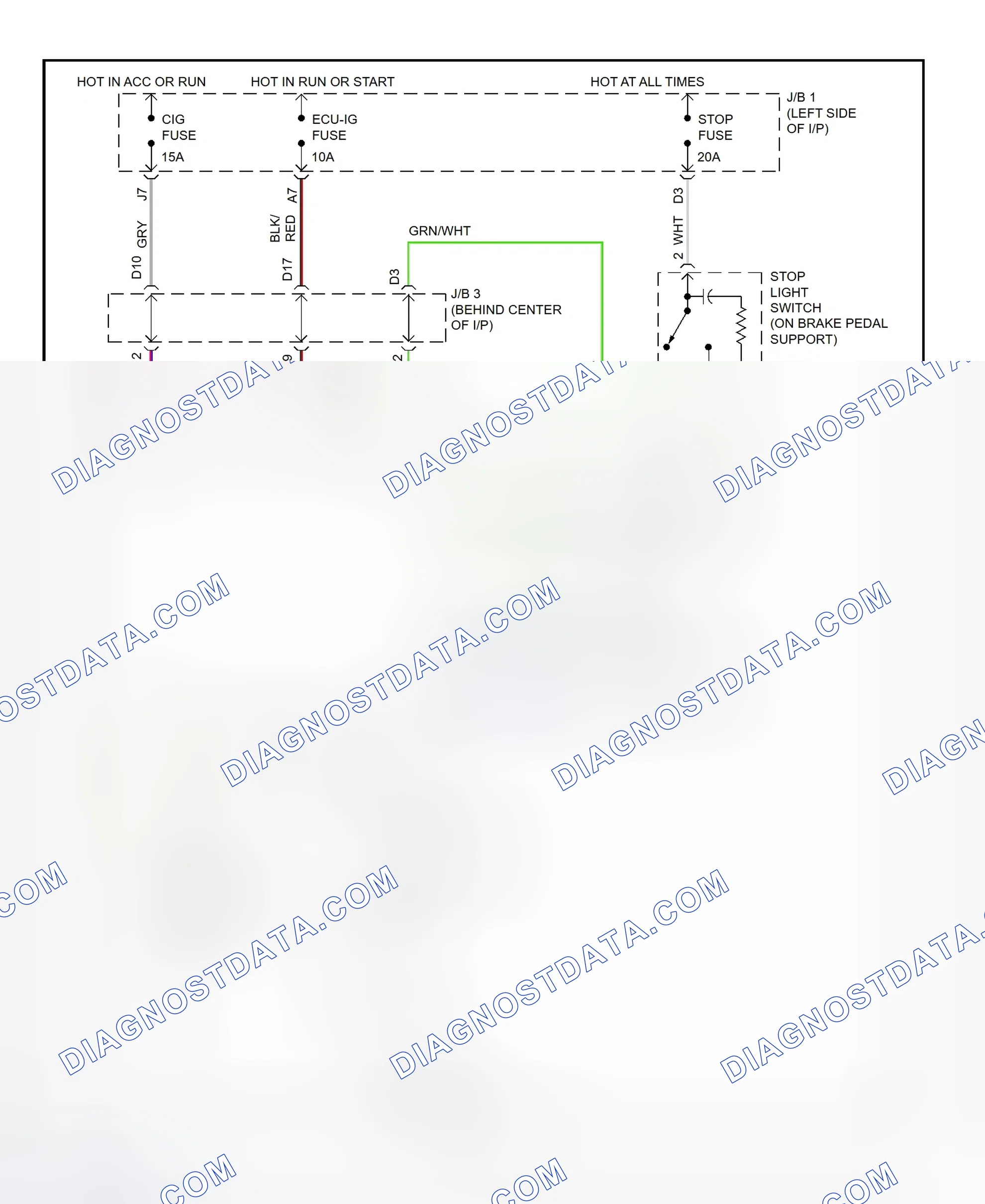 Scheme 6: Shift Interlock System Wiring Diagram (1995-96 GS300)