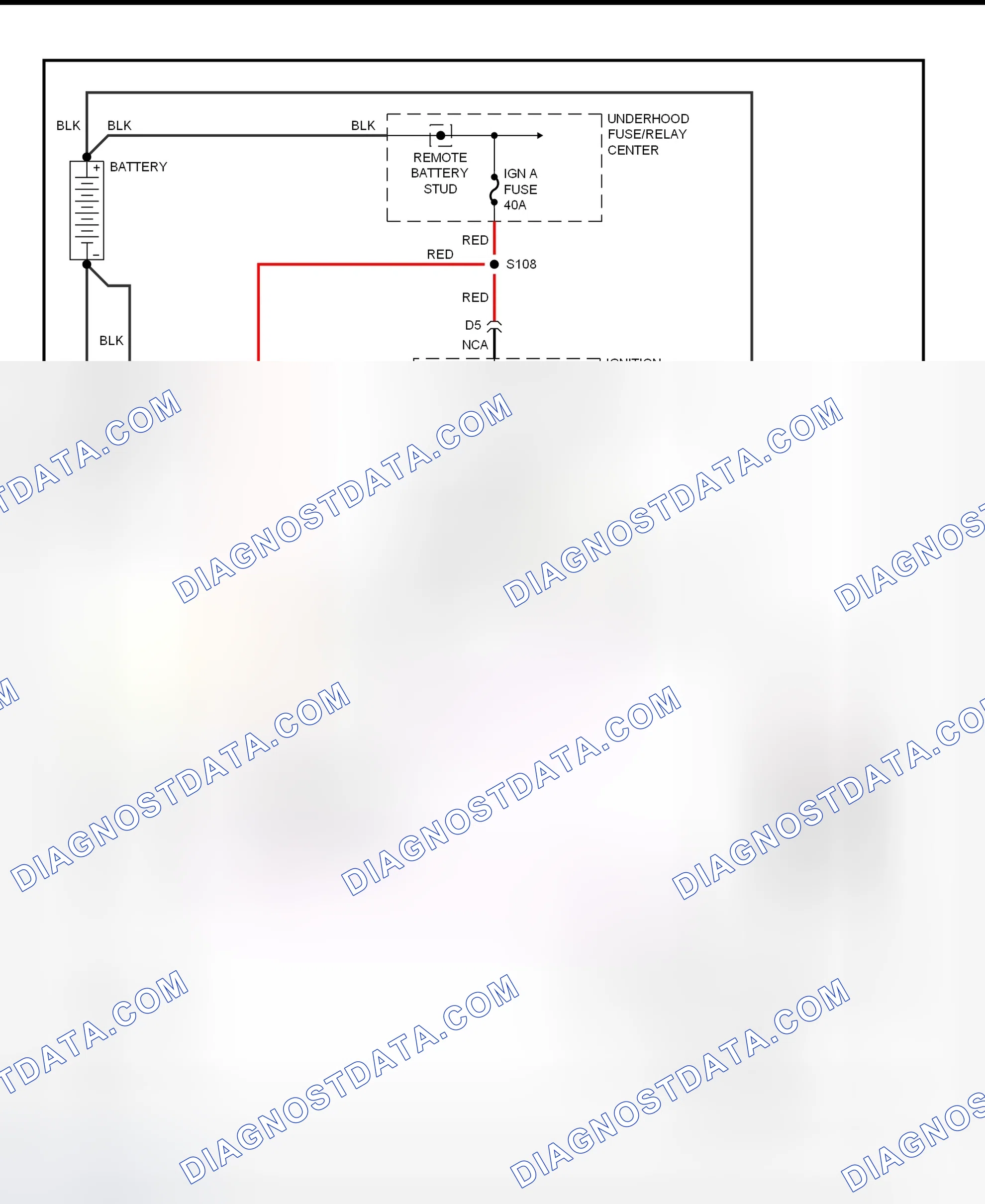 Fig. 12: Starting System Wiring Diagram (Astro & Safari)