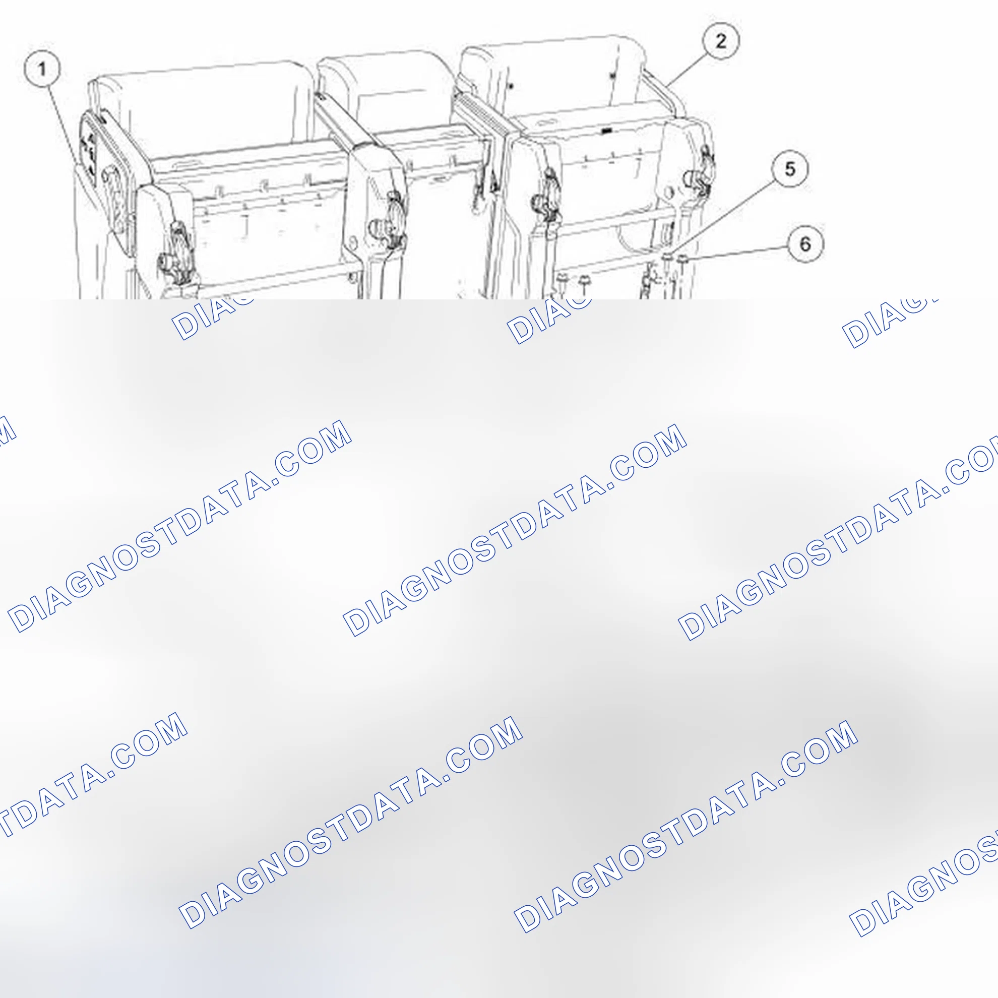 Scheme 142: Seat - Rear, Second Row, Taurus X