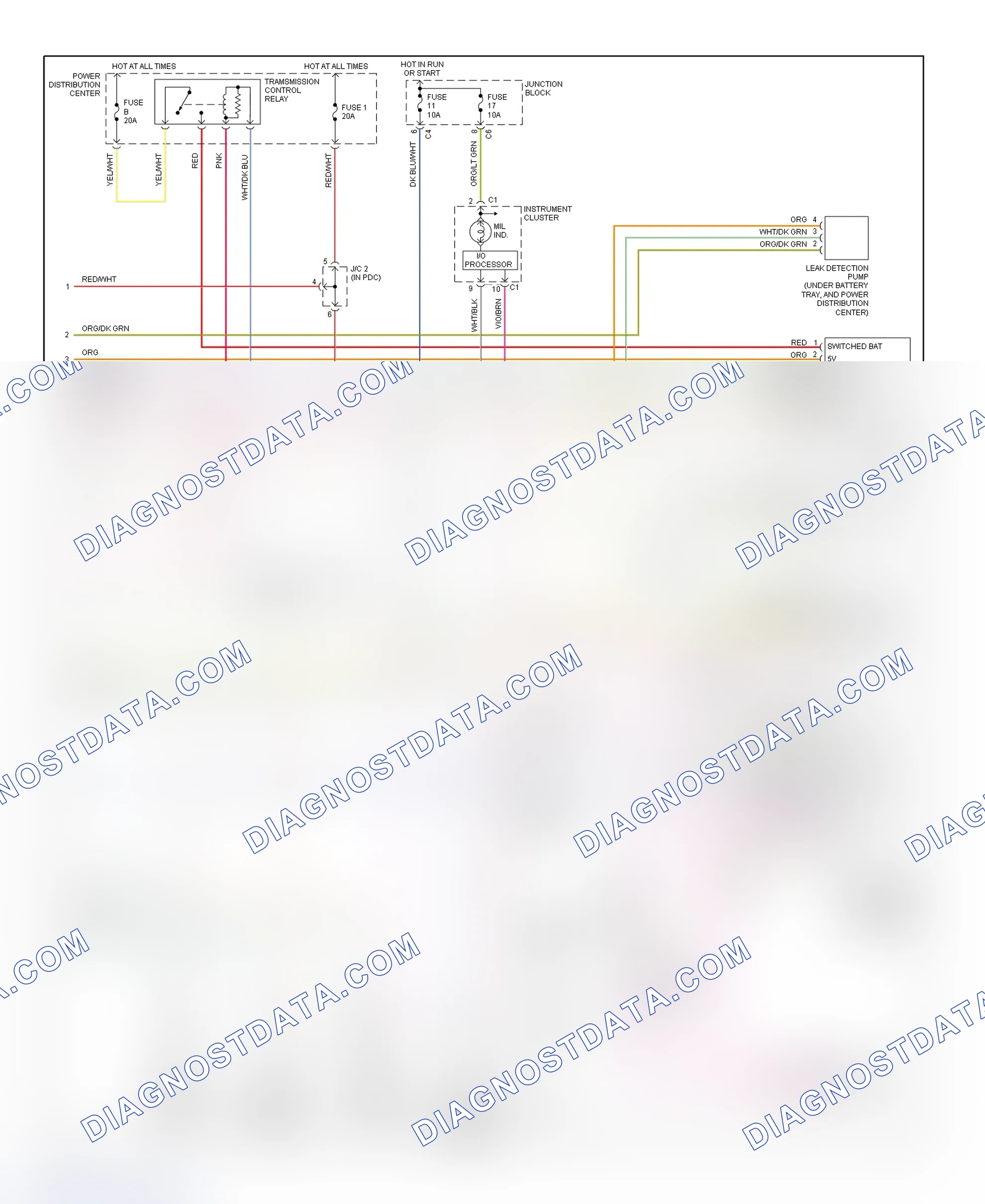 Scheme 39: PCM Wiring Diagram (Durango - 3.9L, 5.2L & 5.9L - 3 Of 3)