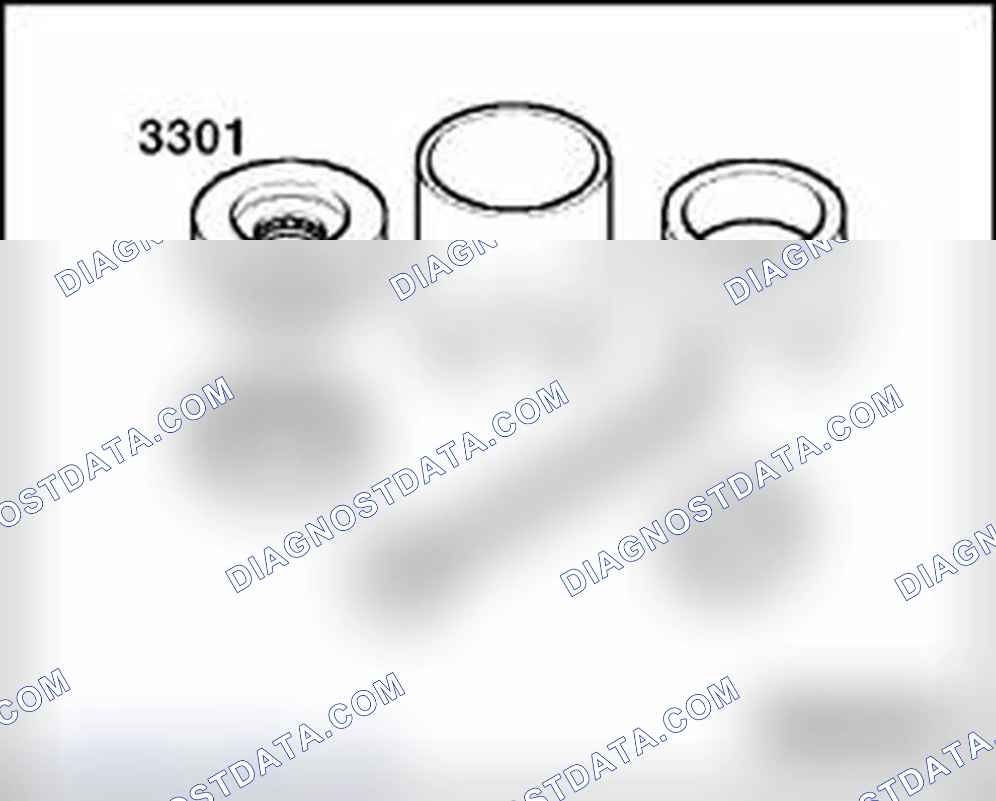 Scheme 57: Top front and rear link bearings, replacing