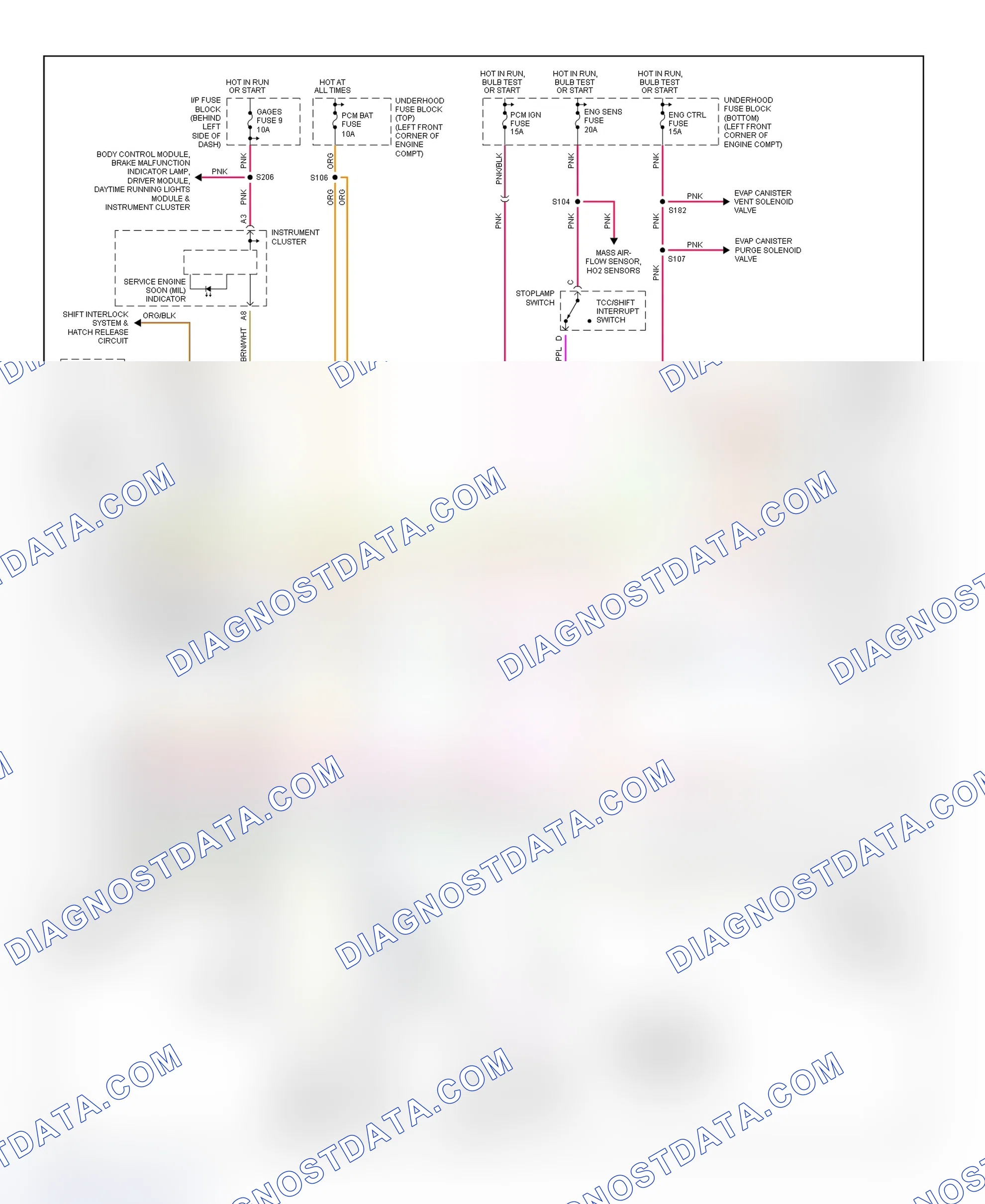 Scheme 476: Transmission Electronic Control System Wiring Diagram (2001-02 Camaro & Firebird - 5.7L)