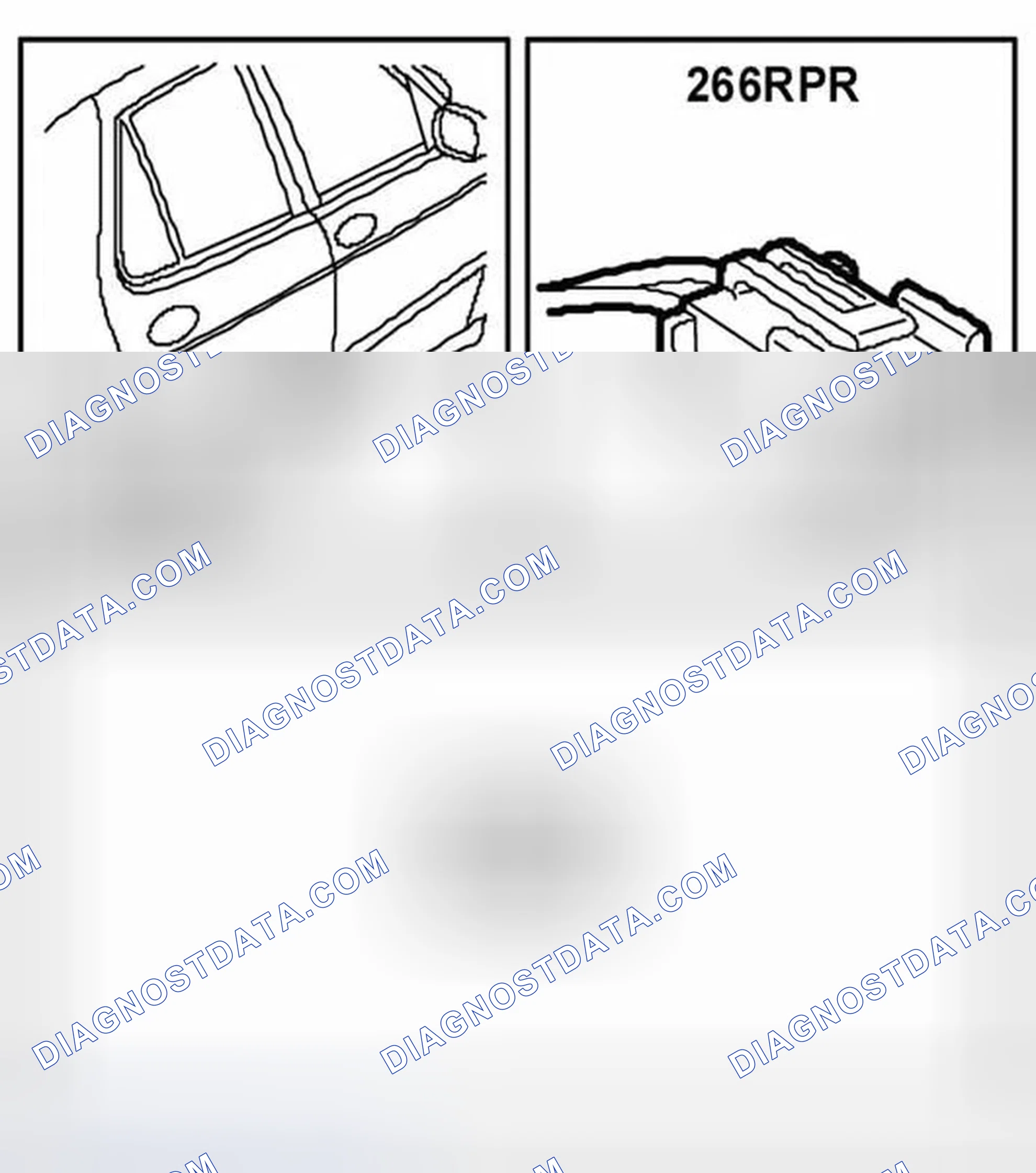 Scheme 85: Speaker, rear door, RH (266RPR)