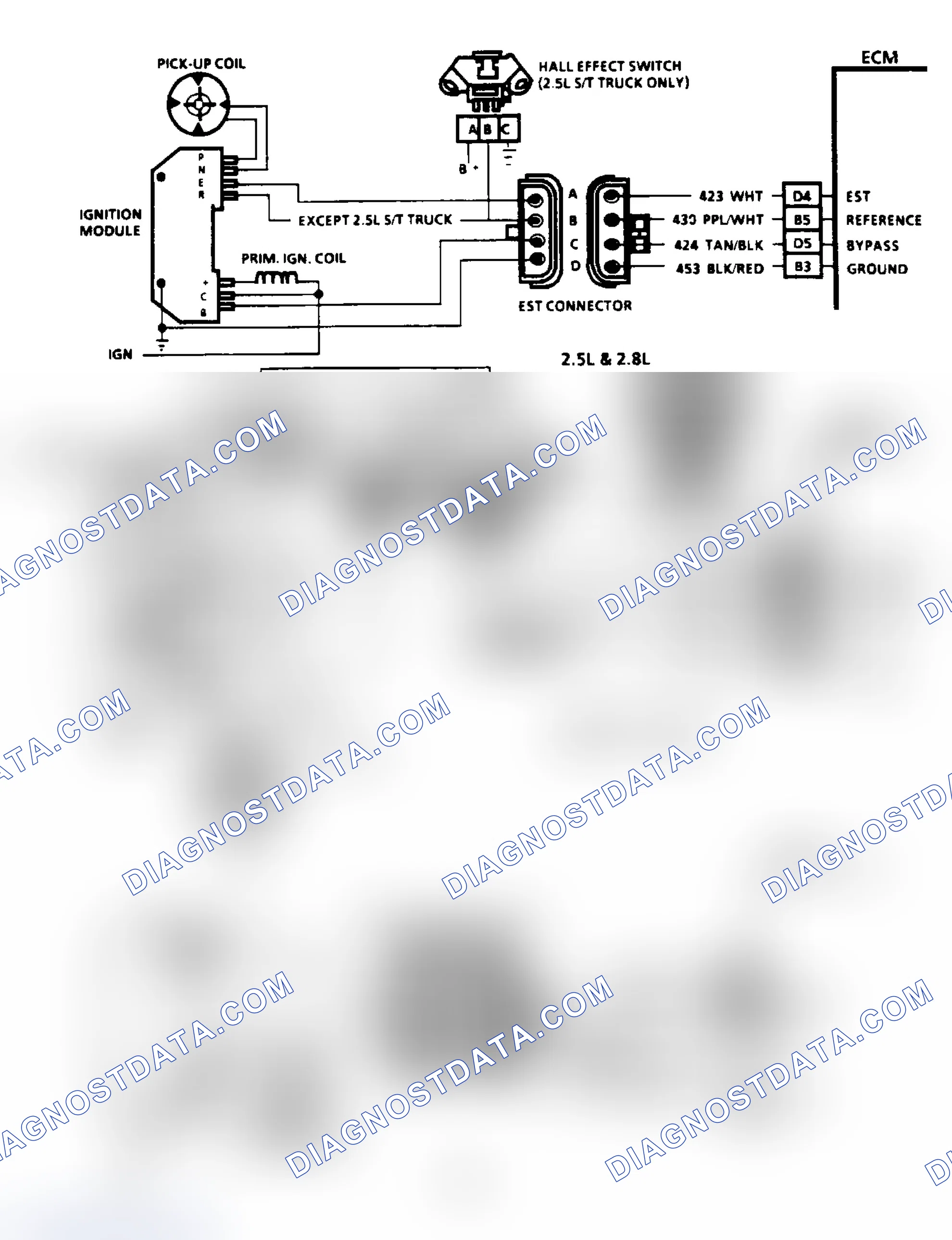 Scheme 71: Code 42: EST With HEI Ignition Circuit Diagram
