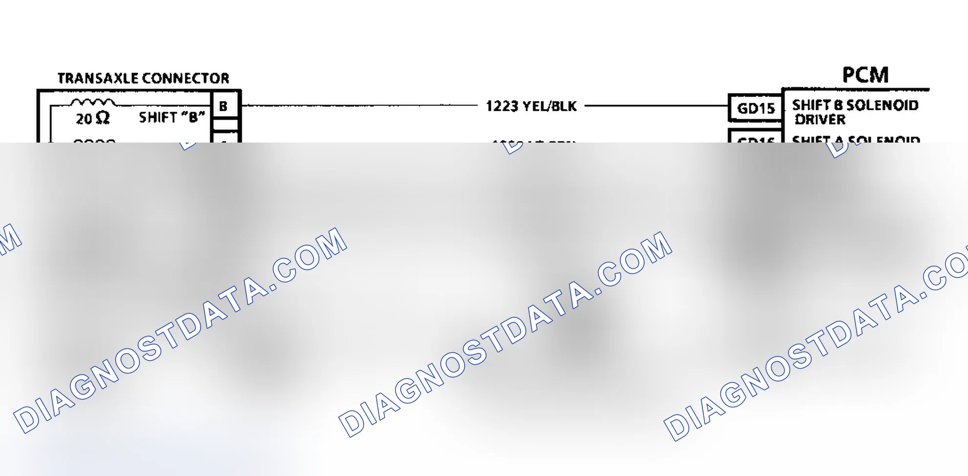 Scheme 27: Code P0703 Schematic (3.1L) TCC Brake Switch Input
