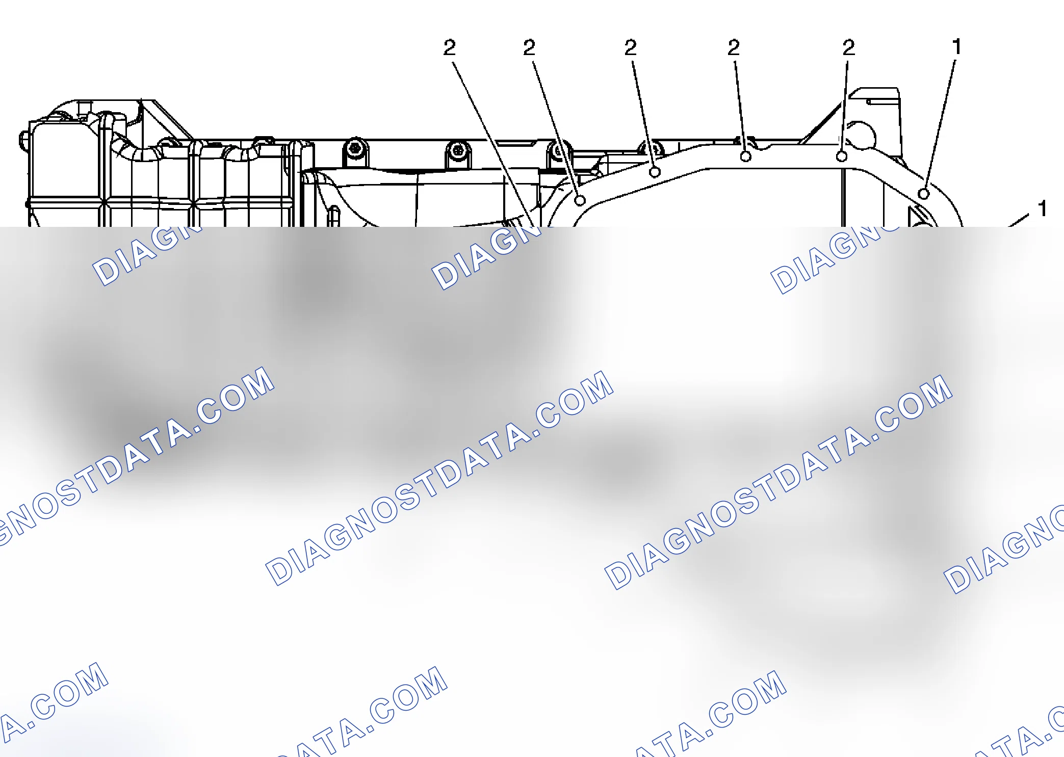 Scheme 111: Upper Oil Pan - Bottom View