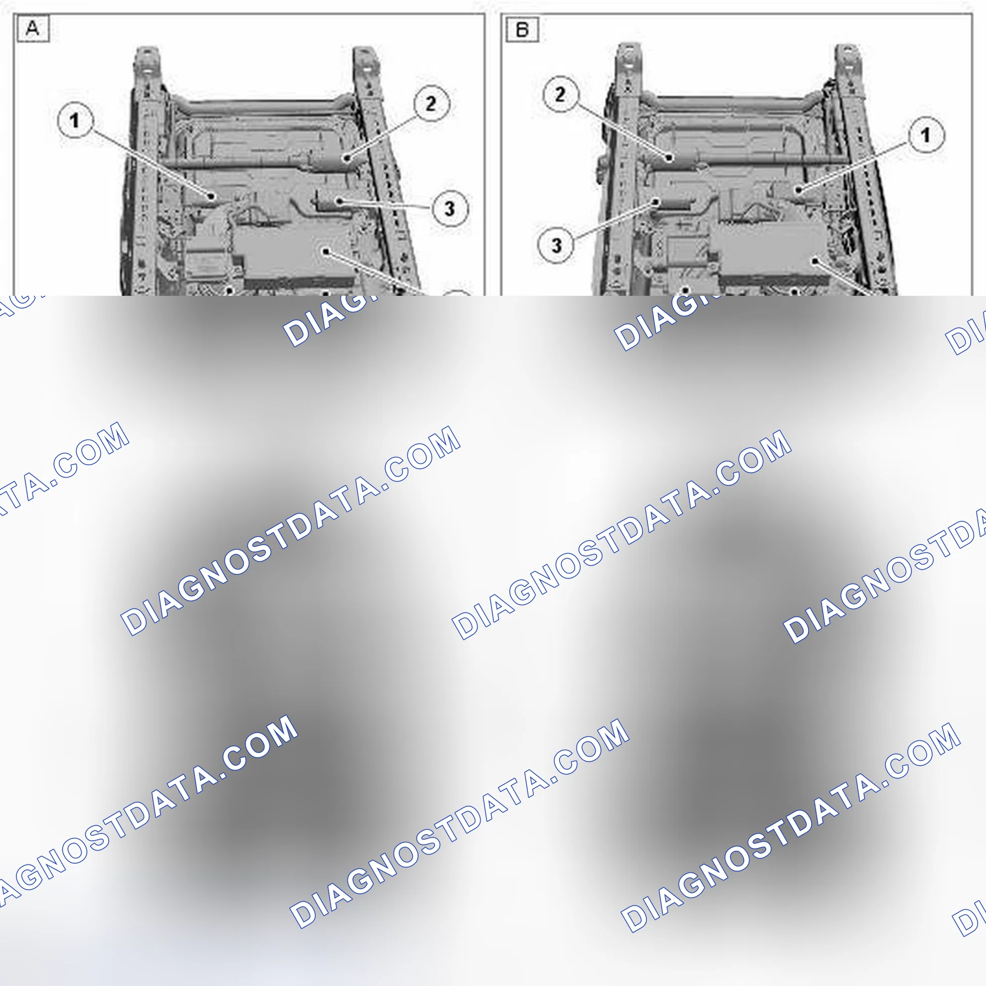 Scheme 52: FRONT SEAT CONTROL COMPONENTS