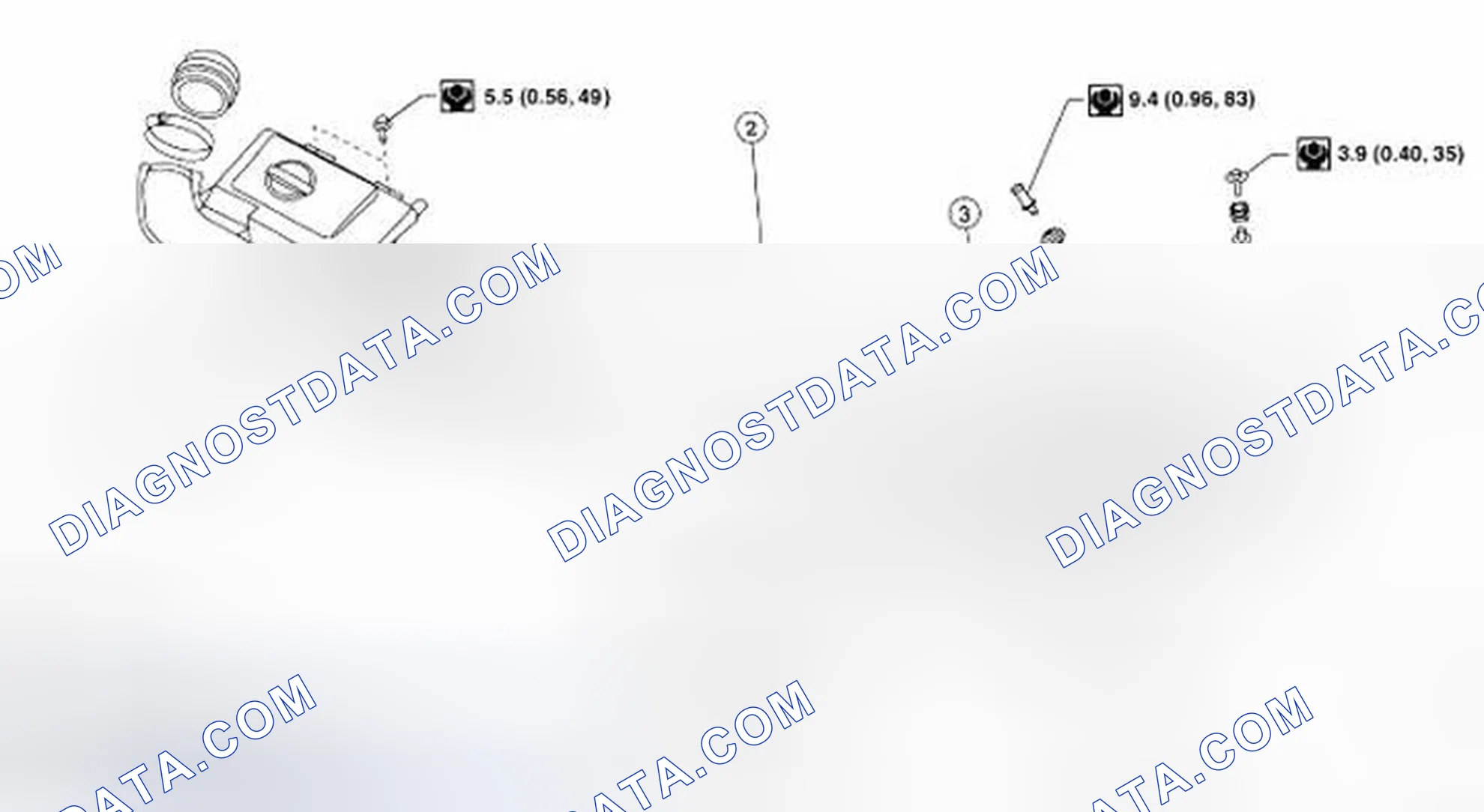 Fig. 25: Identifying Air Cleaner Filter Components With Torque Specification