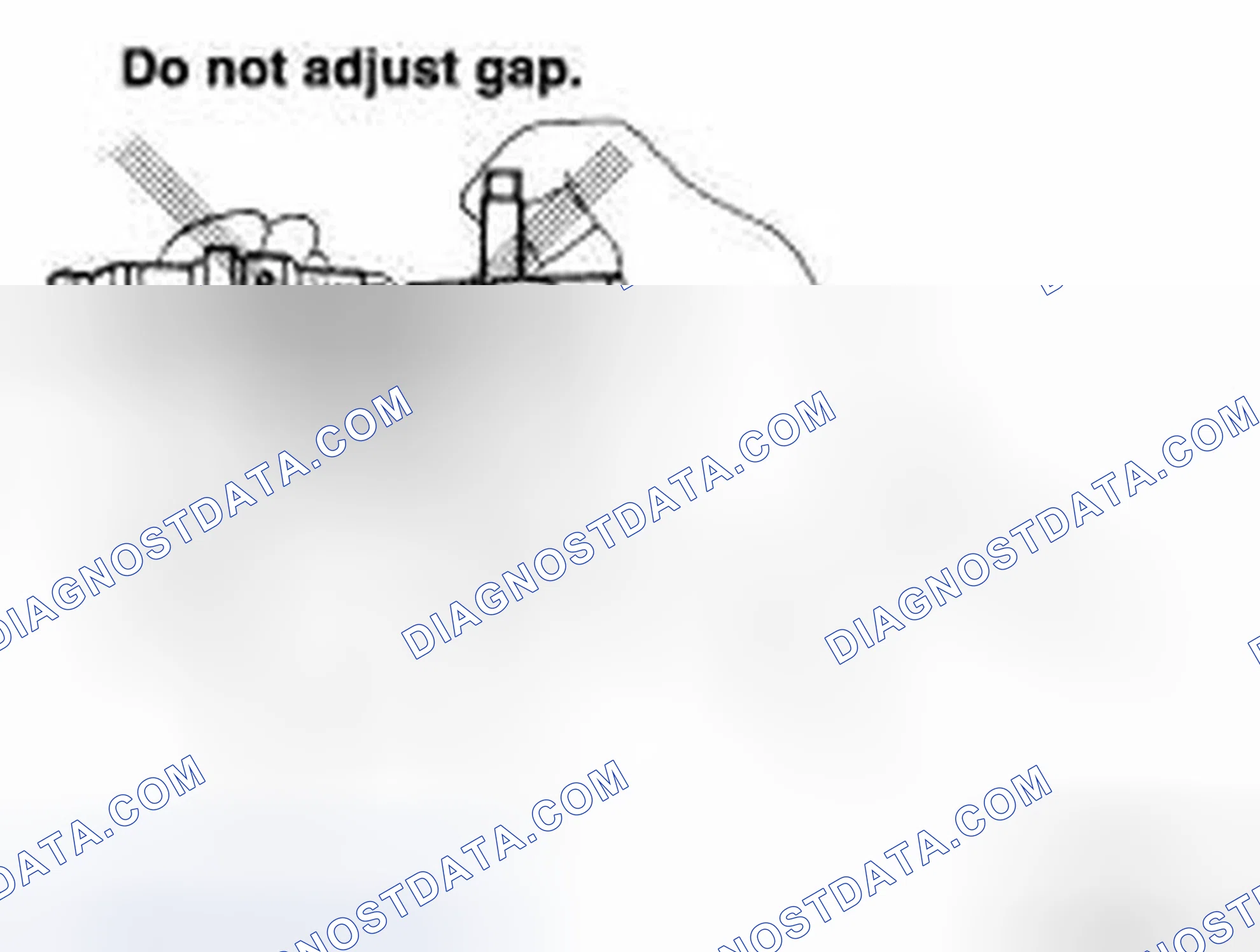 Fig. 18: Precaution For - Do Not Adjusting Spark Plug Gap