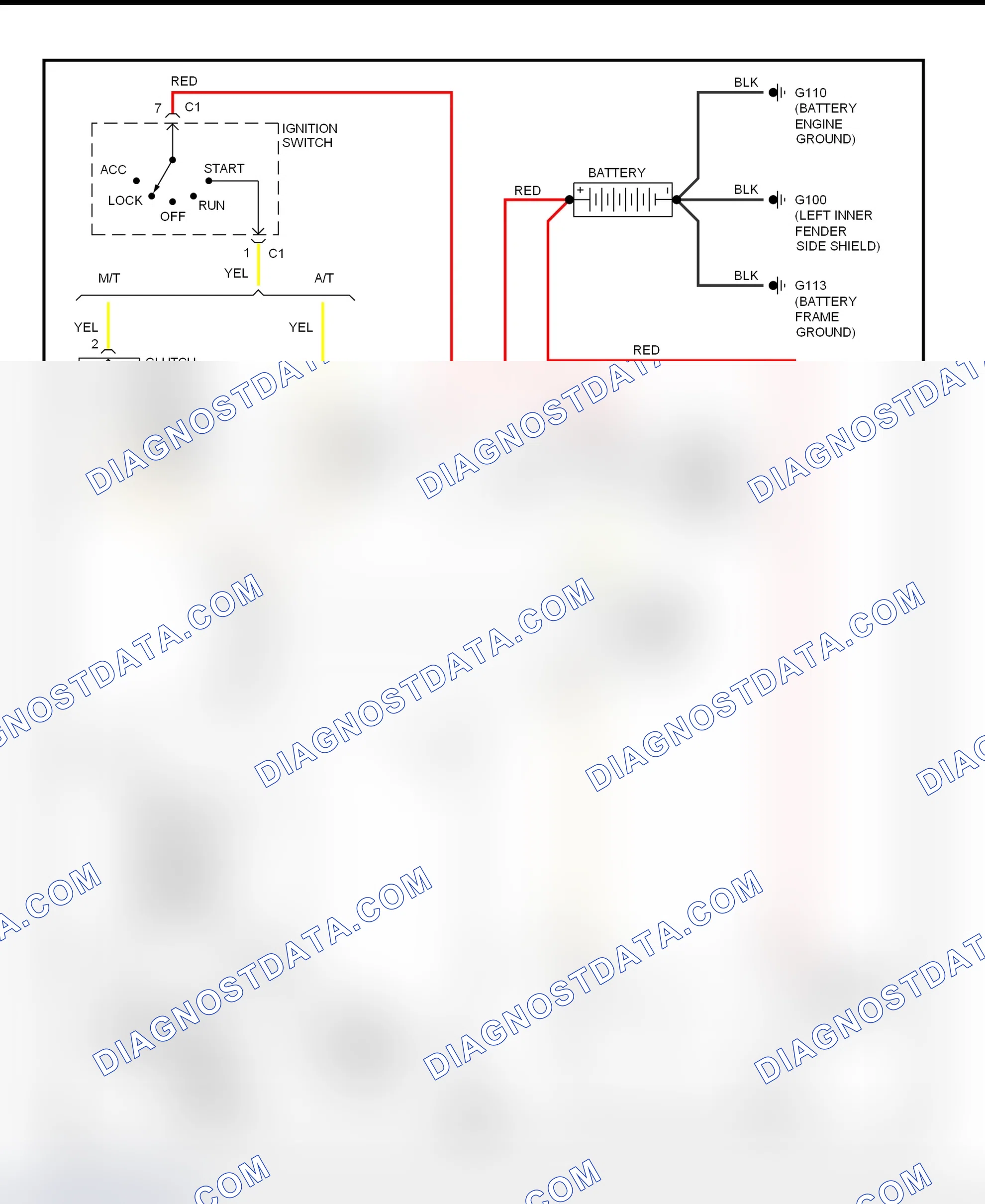 Scheme 7: Starting System Wiring Diagram (Ram Pickup - Gasoline)