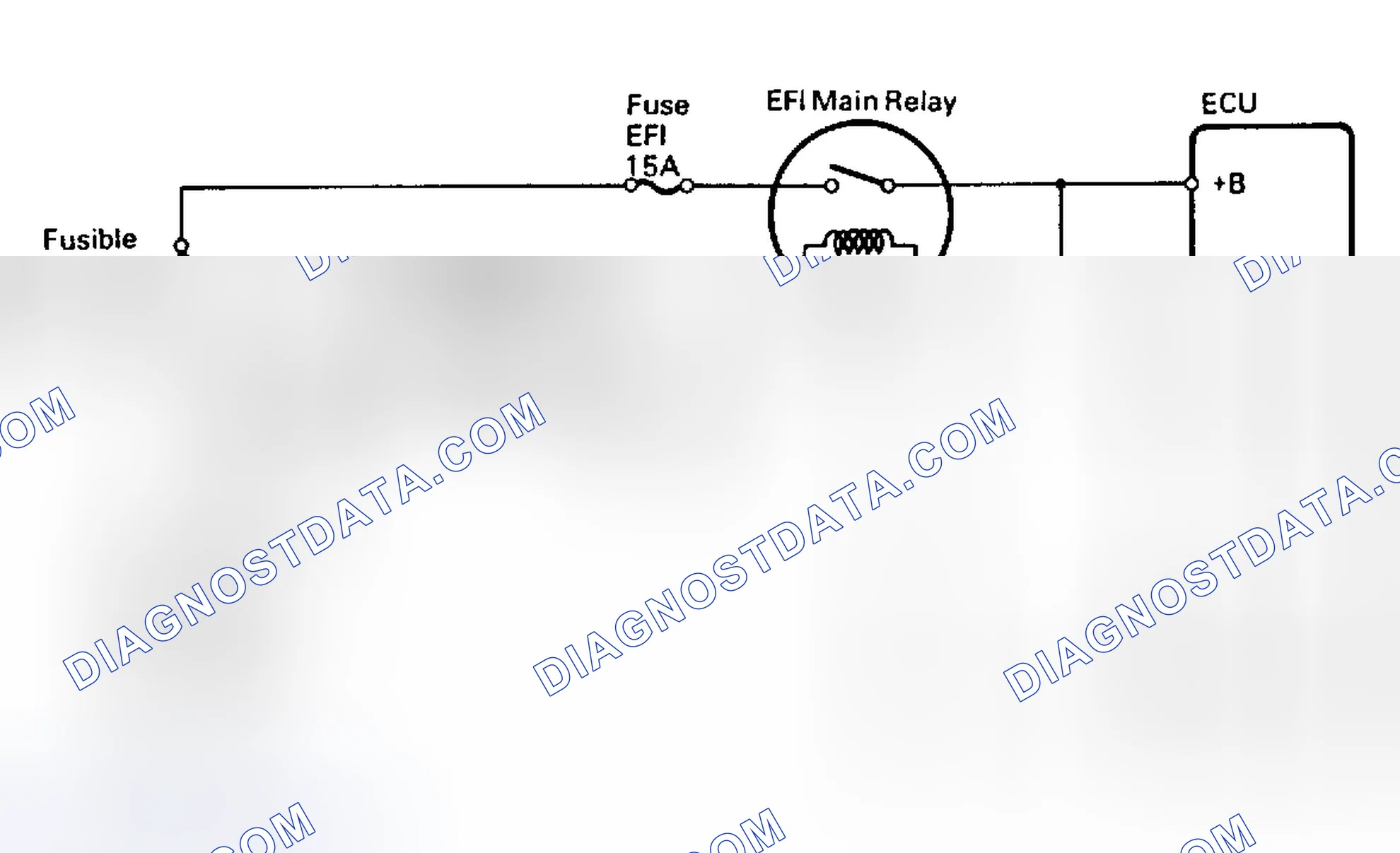 Scheme 43: Test No. 2 Schematic ECU (+B) Circuit