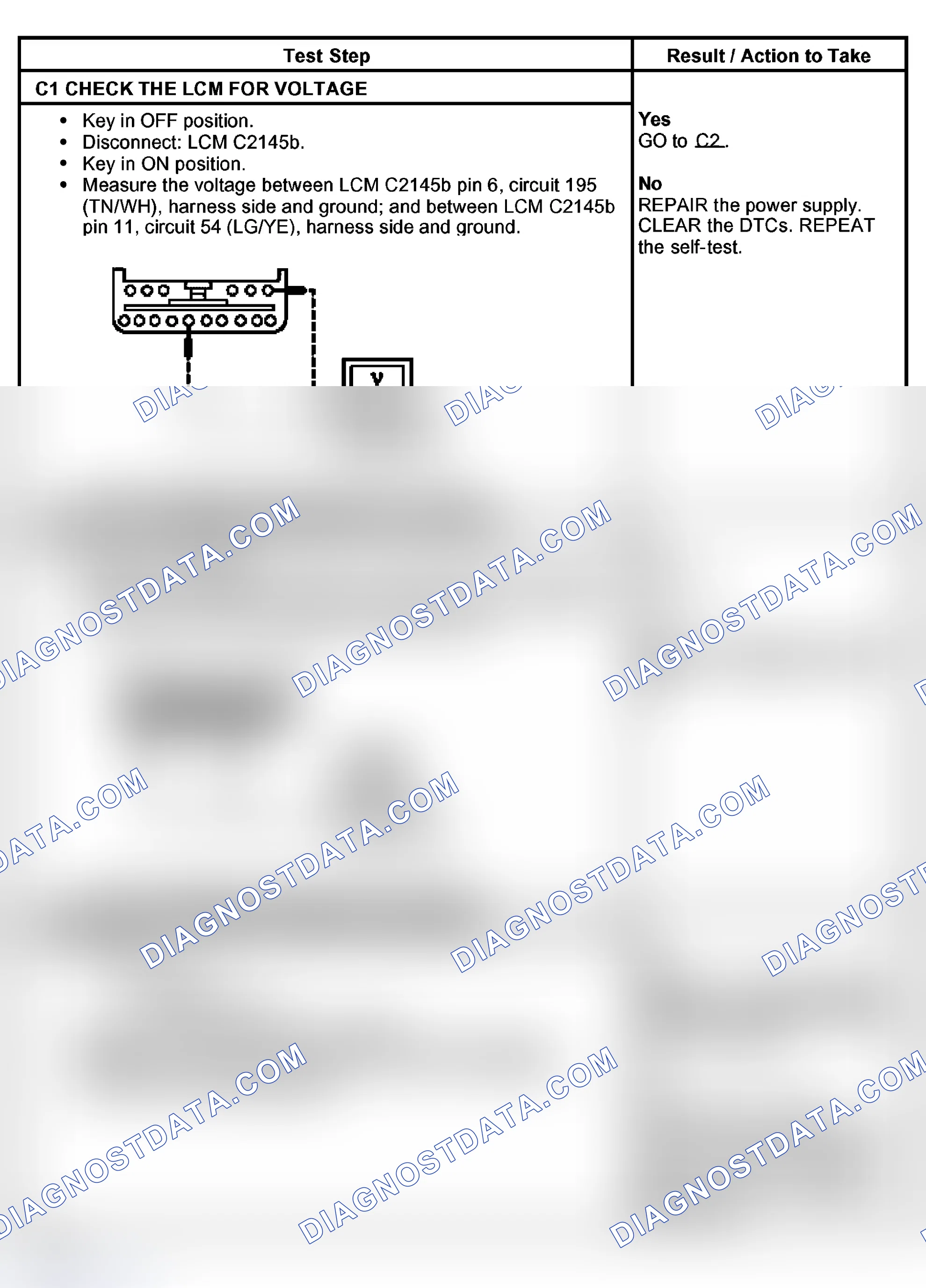 Scheme 48: PINPOINT TEST C: NO COMMUNICATION WITH THE LIGHTING CONTROL MODULE