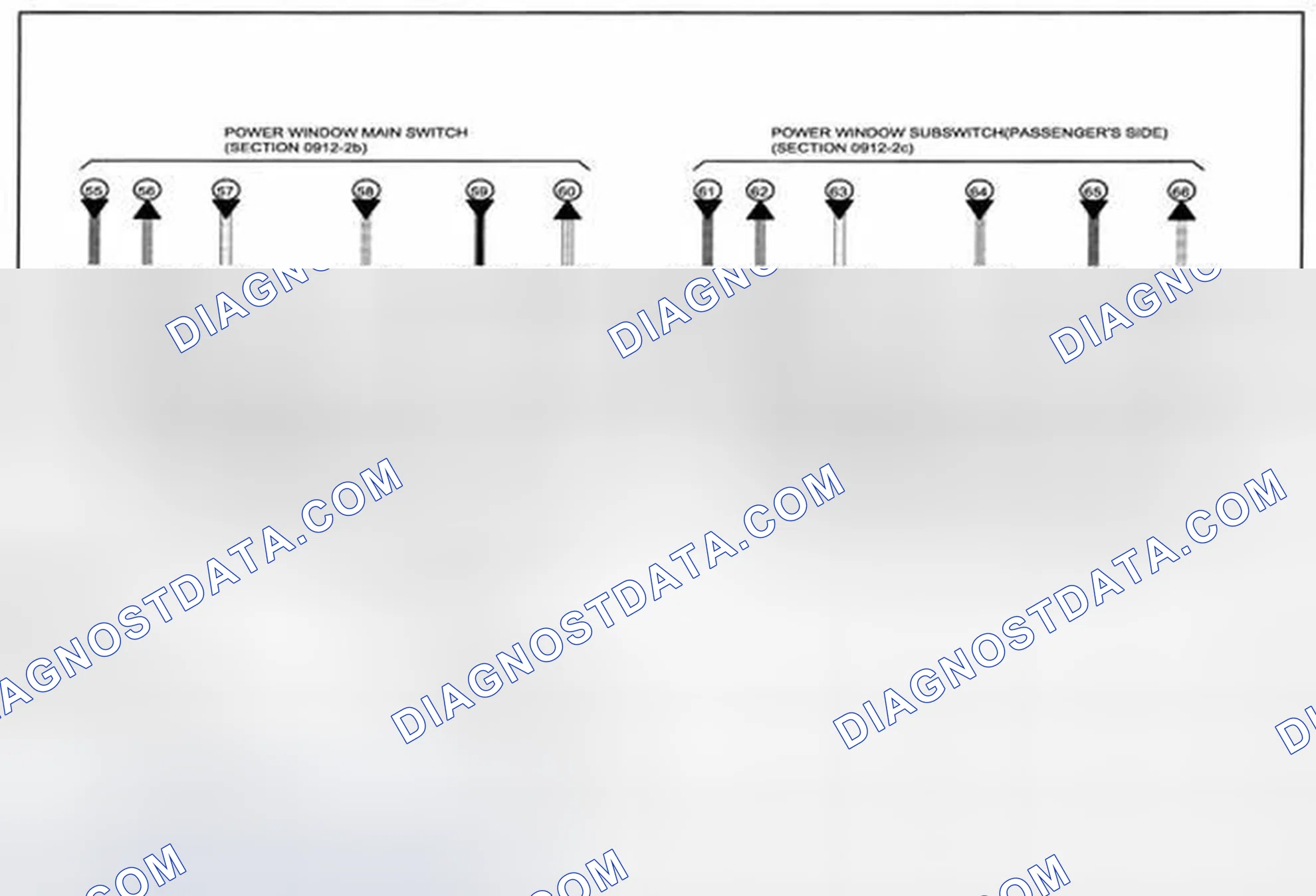Scheme 170: Power Window System Wiring Diagram - 0912-2d (1 Of 2)