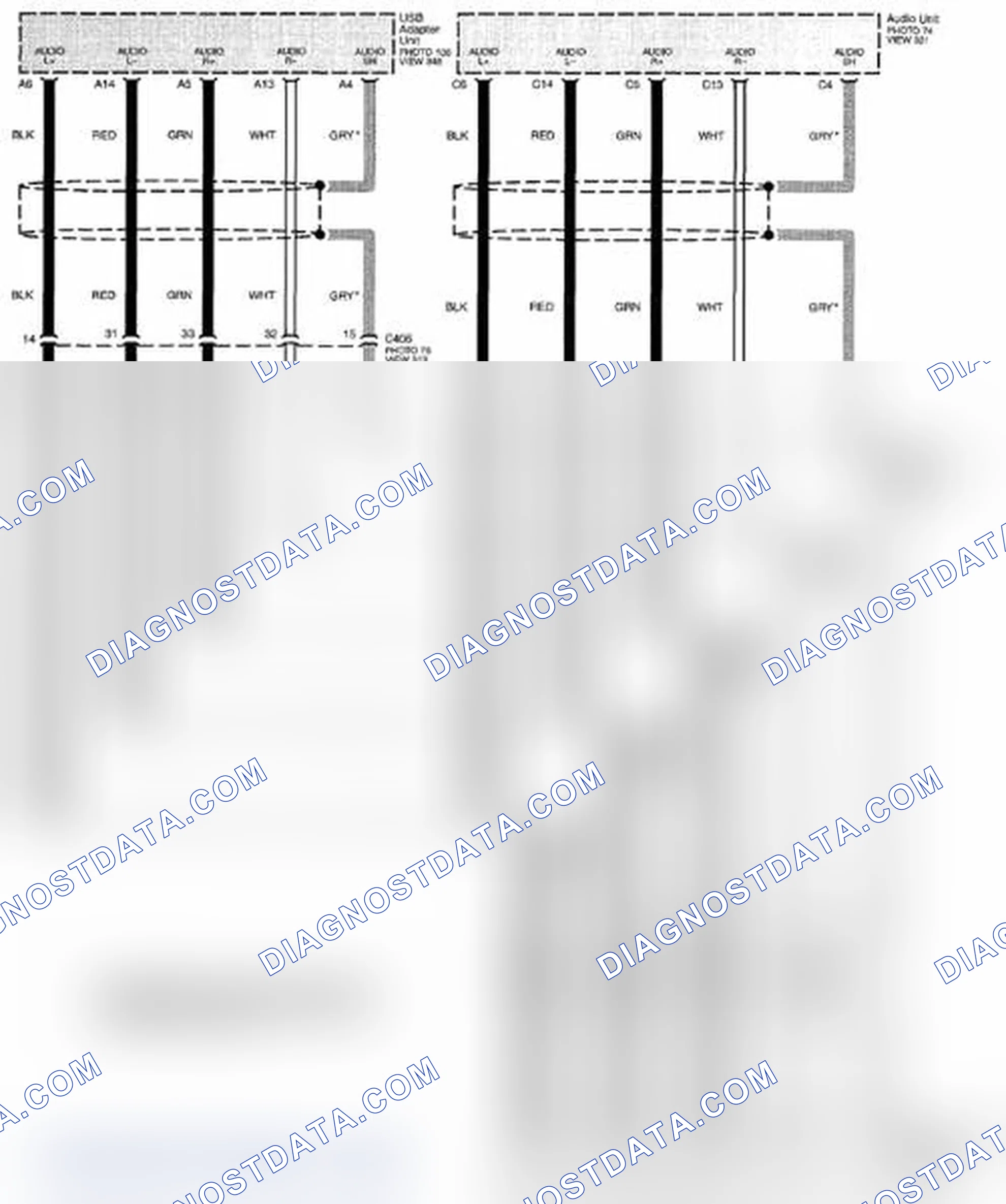 Scheme 298: Multiplex Integrated Control System Circuit Diagram - GA-NET Audio (Without XM Radio) (Page 50-16)