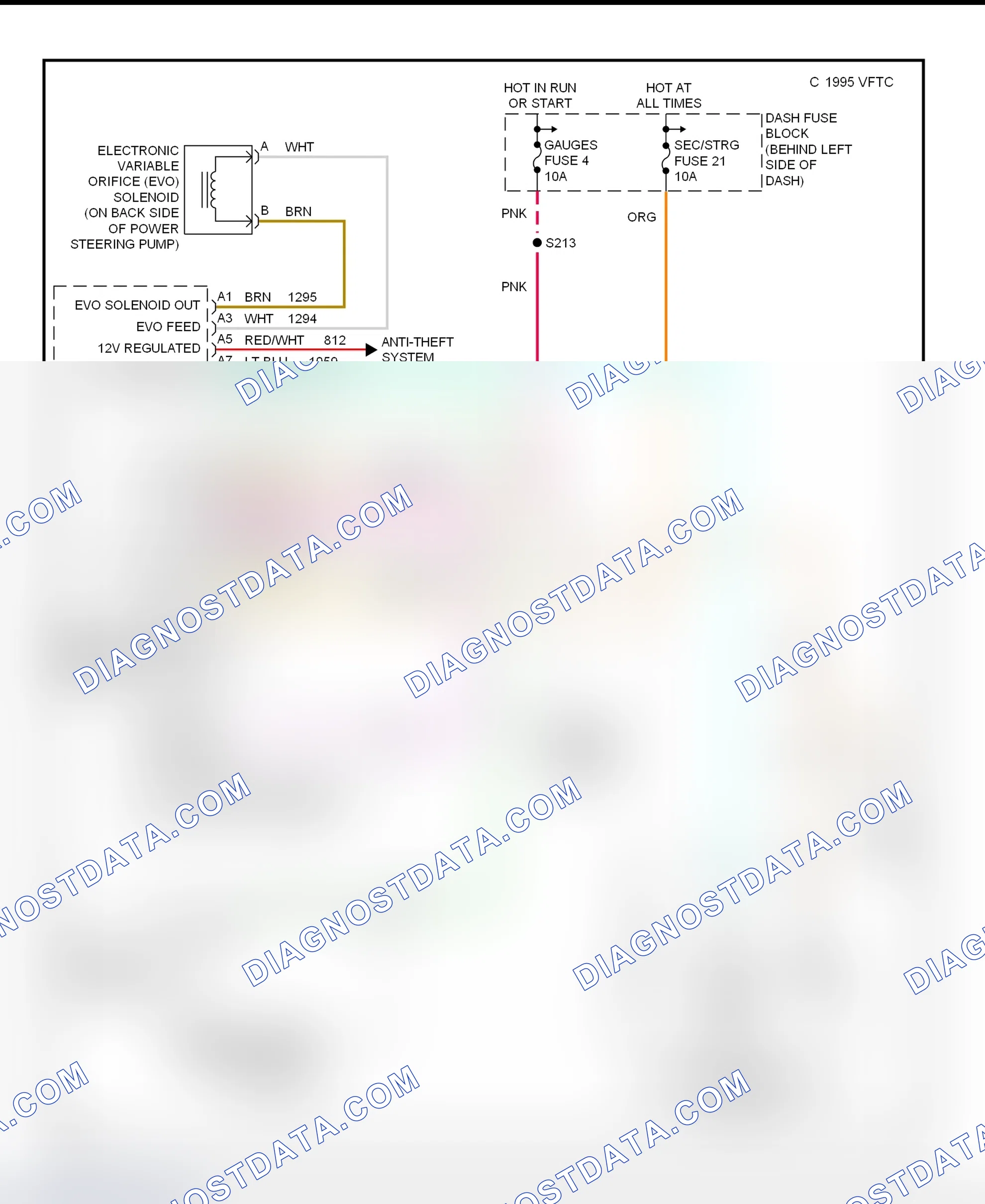 Scheme 16: Electronic Power Steering Wiring Diagram (Astro & Safari 1998)
