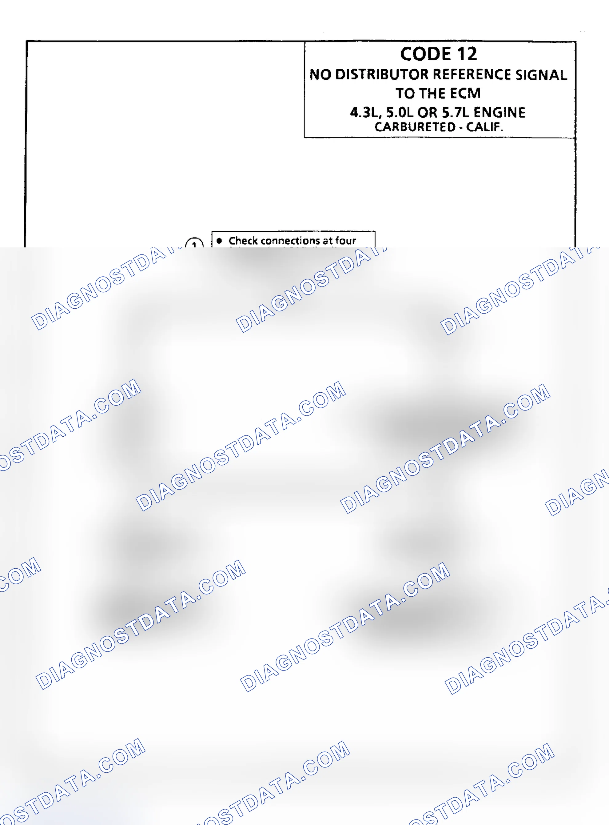 Scheme 104: Code 12: No Distributor Reference Pulses