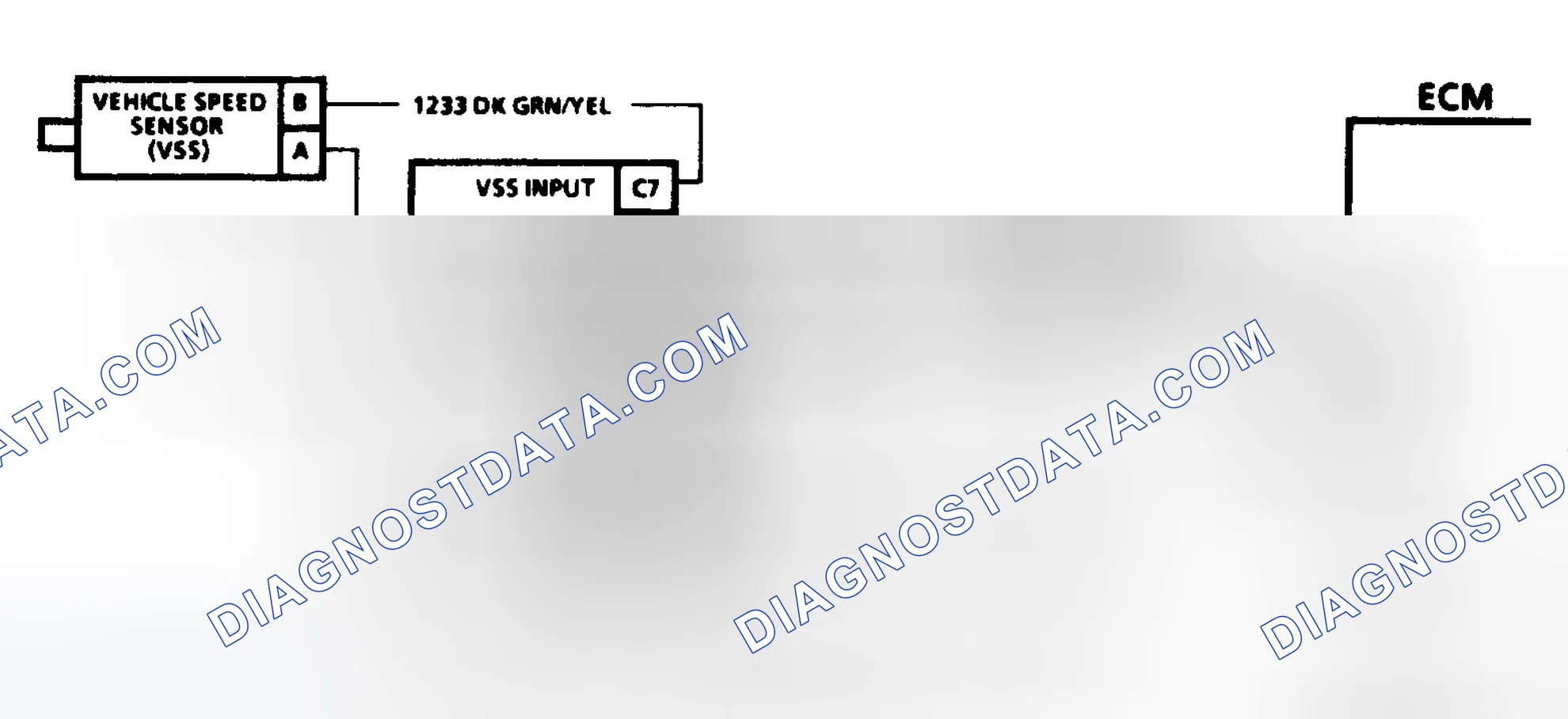 Scheme 105: Code 24 Schematic ("P" Series M/T) Vehicle Speed Sensor Transmission Output Signal