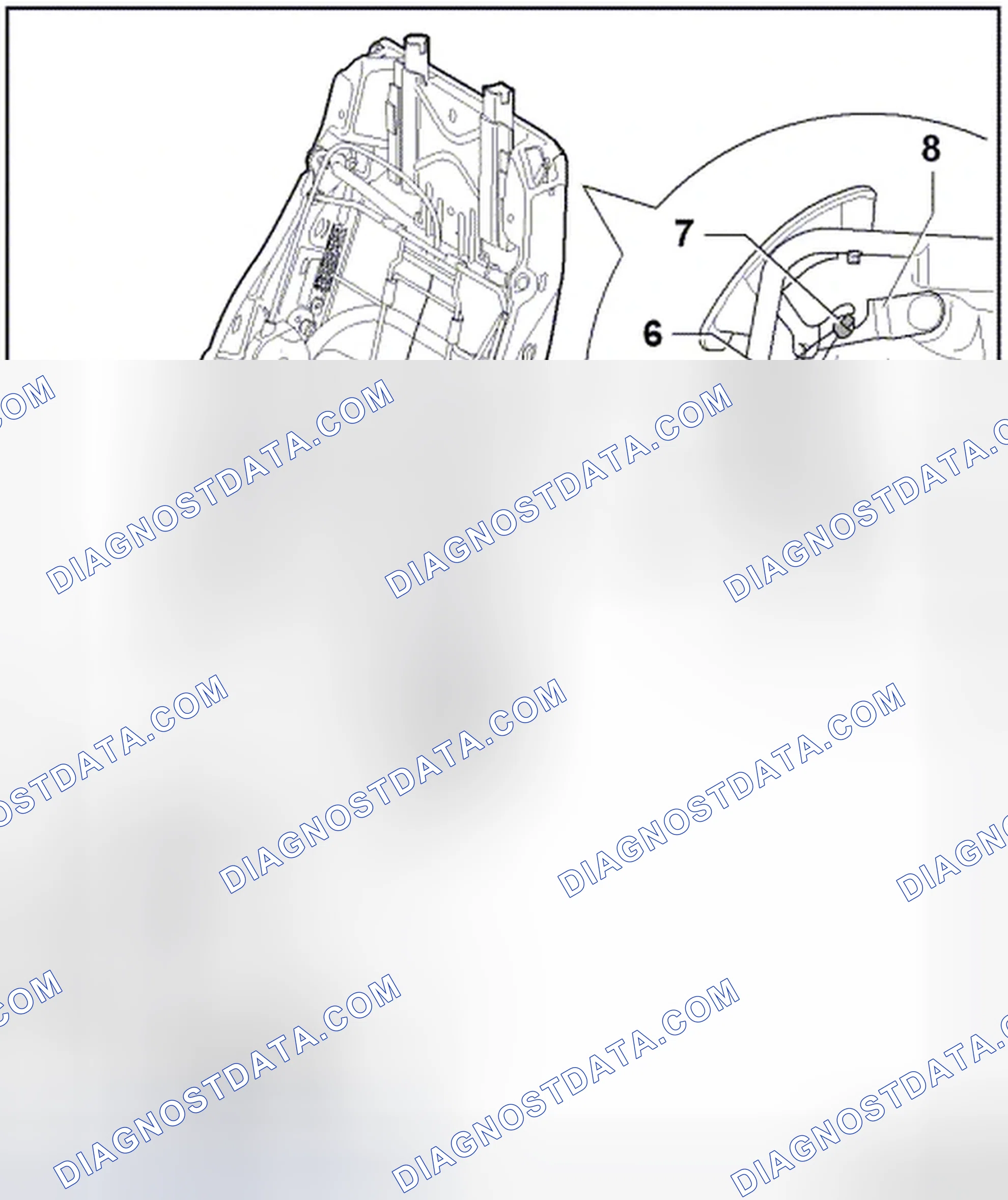 Scheme 68: BACKREST LOCK RELEASE CABLE