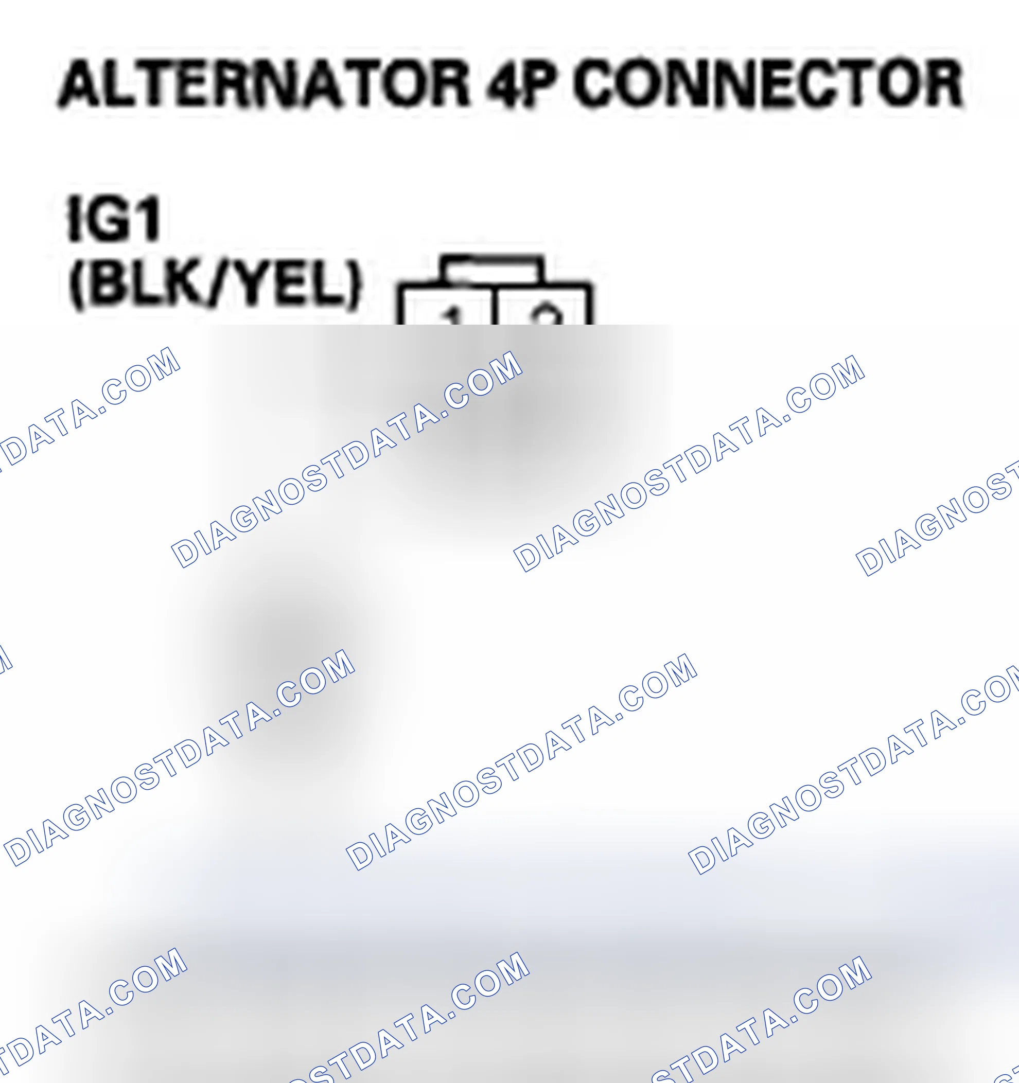 Scheme 432: DTC P16BC: Alternator FR Terminal Circuit/IGP Circuit Low Voltage