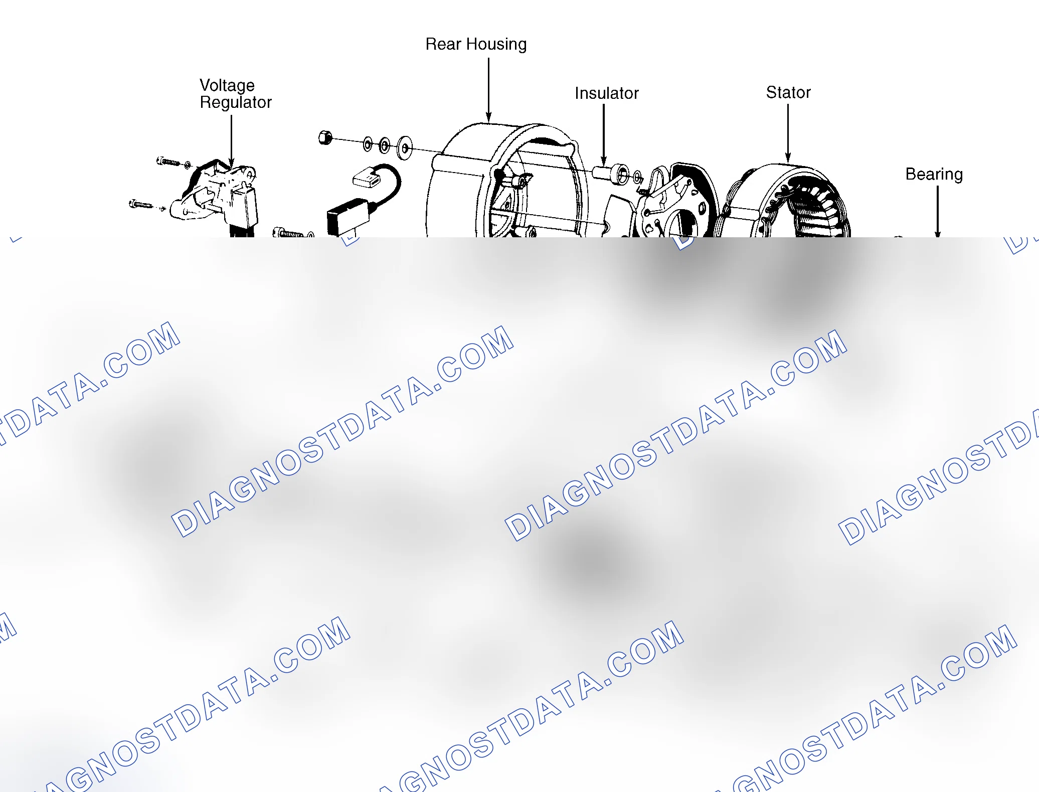 Scheme 1: Exploded View Of Bosch 110-Amp Generator