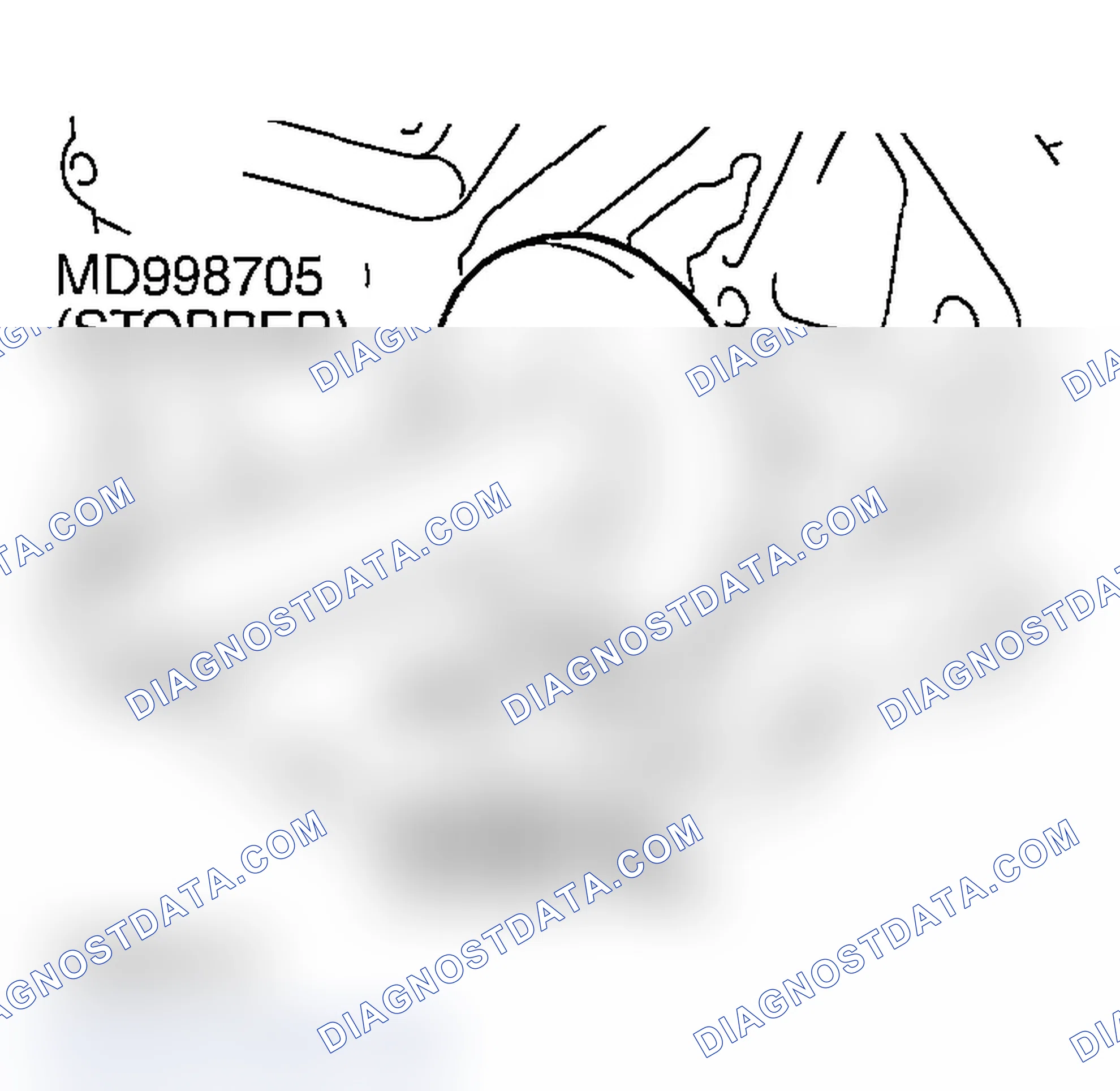 Scheme 1028: >> B << COUNTERBALANCE SHAFT REAR BEARING, RIGHT INSTALLATION