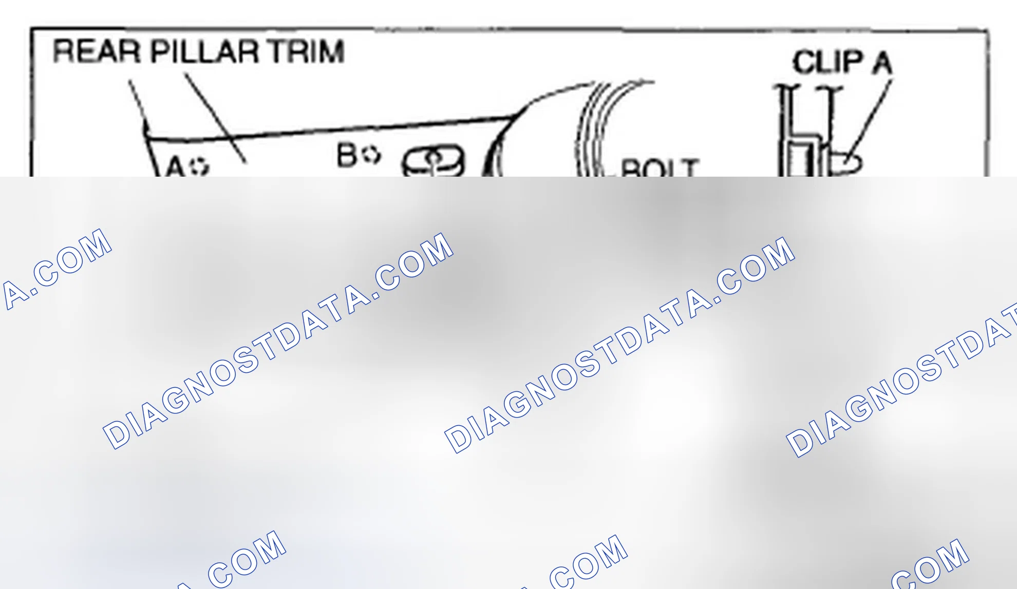 Scheme 68: REAR PILLAR TRIM REMOVAL/INSTALLATION