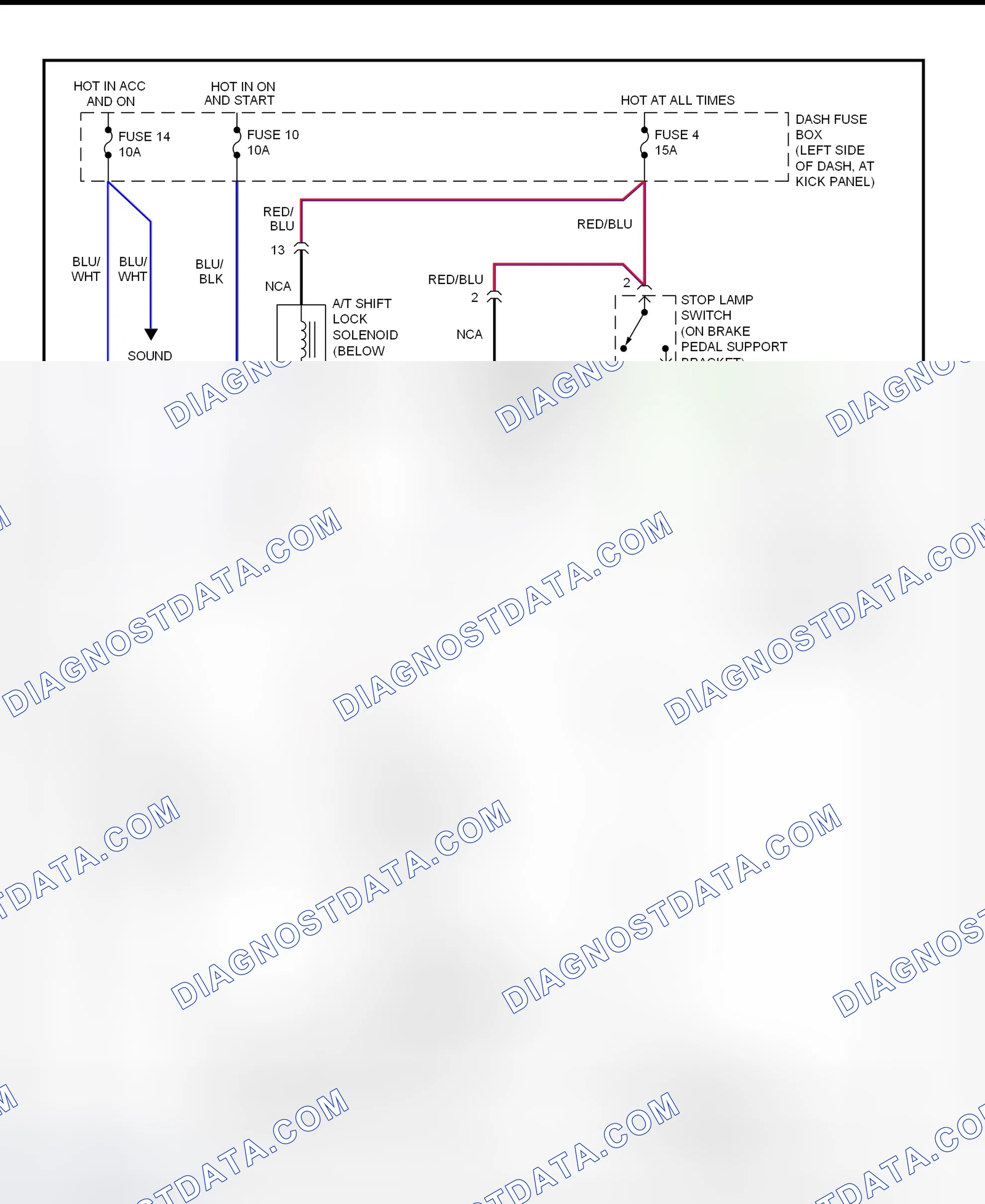 Scheme 76: Shift Interlock System Wiring Diagram (1997 Accent)