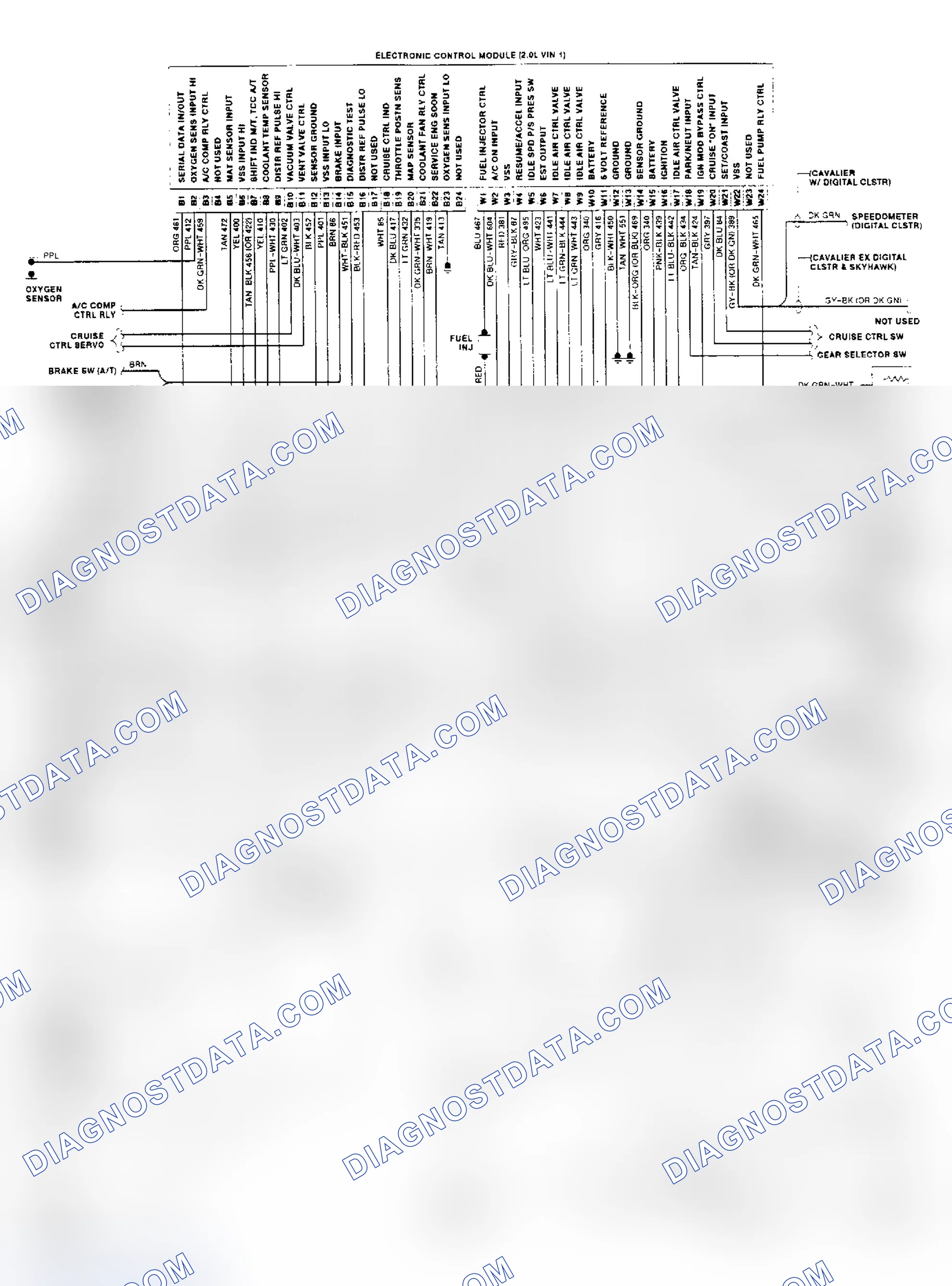 Scheme 37: ECM CCC Wiring Diagram (2.0L - J Body Vehicle)