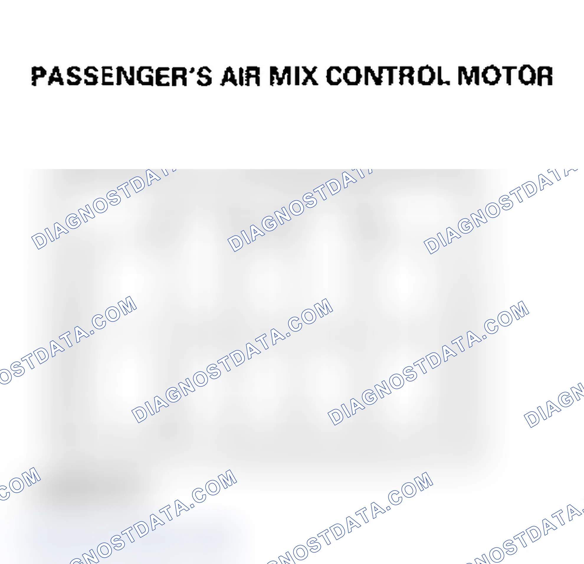 Scheme 124: Passenger's Air Mix Control Motor Test